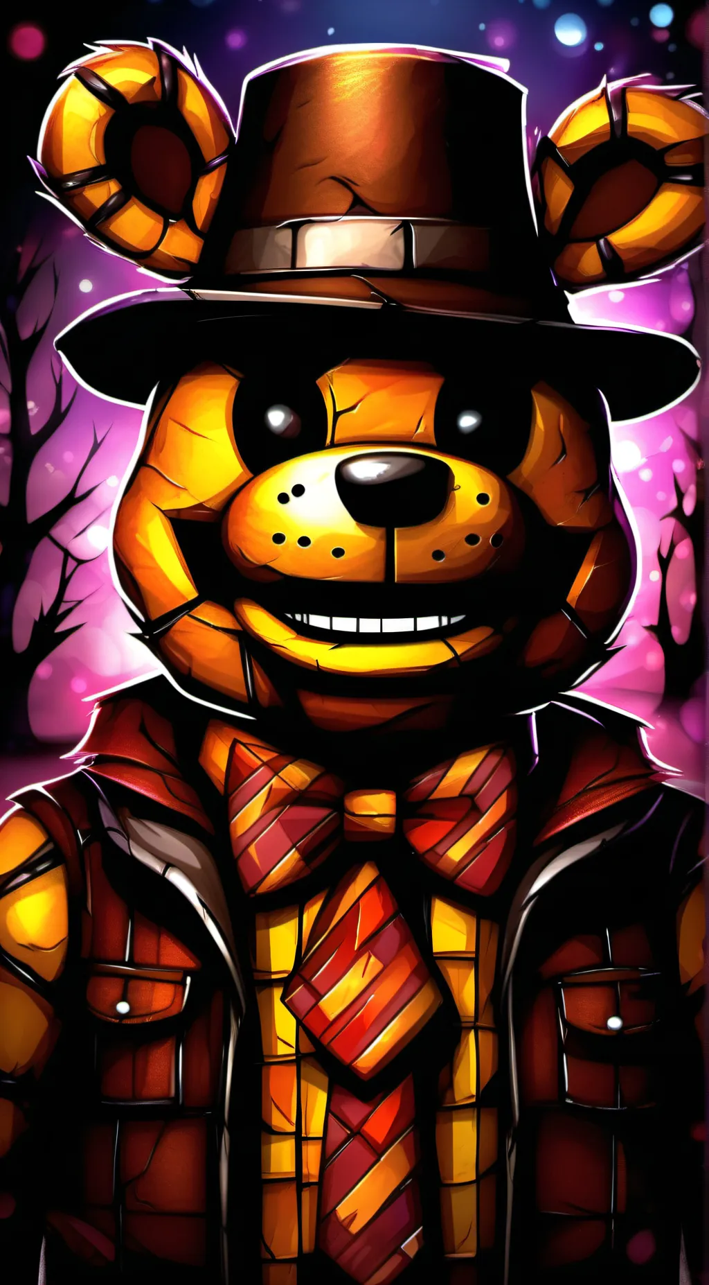 ai character: Freddy Fazbear  background