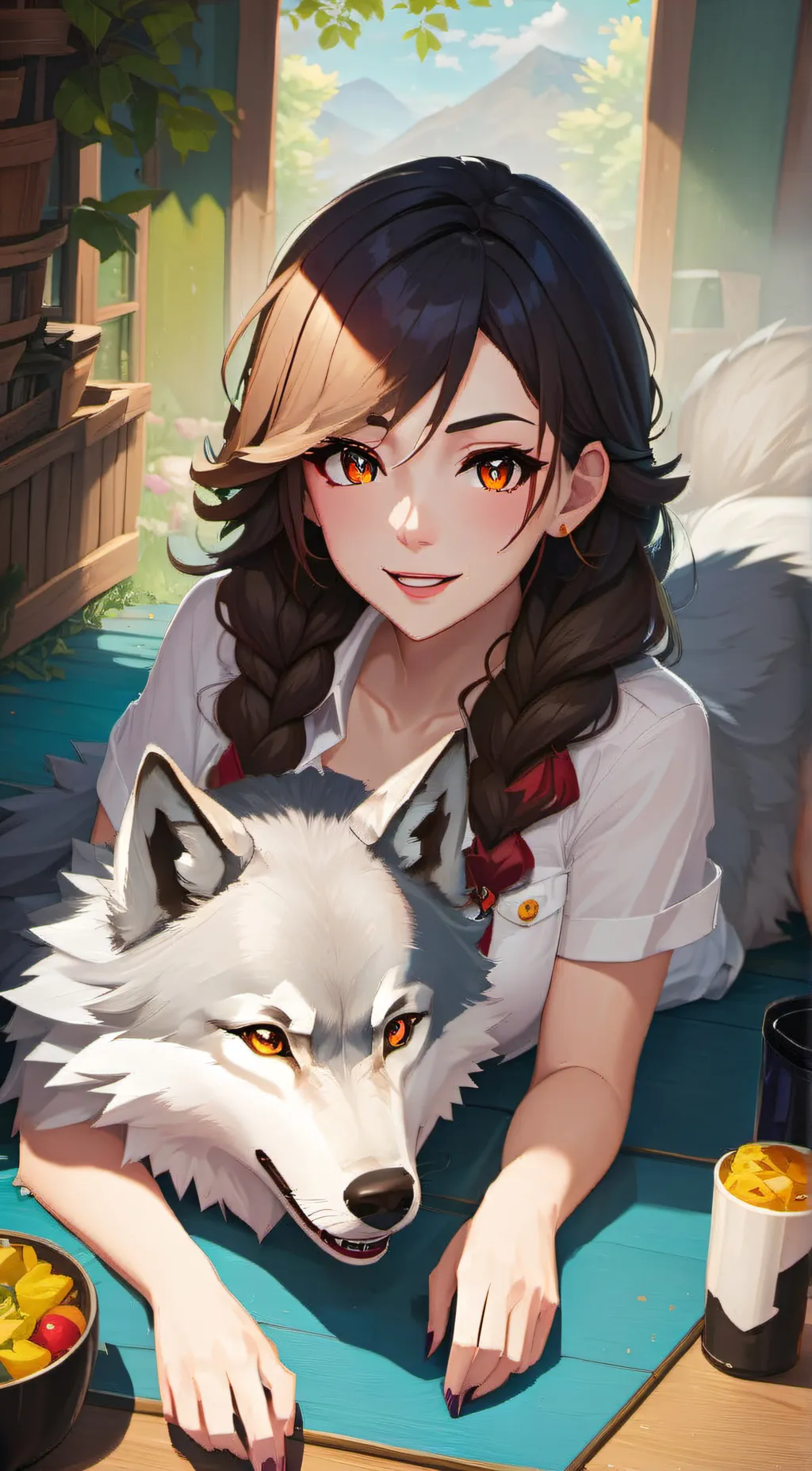ai character: iya background