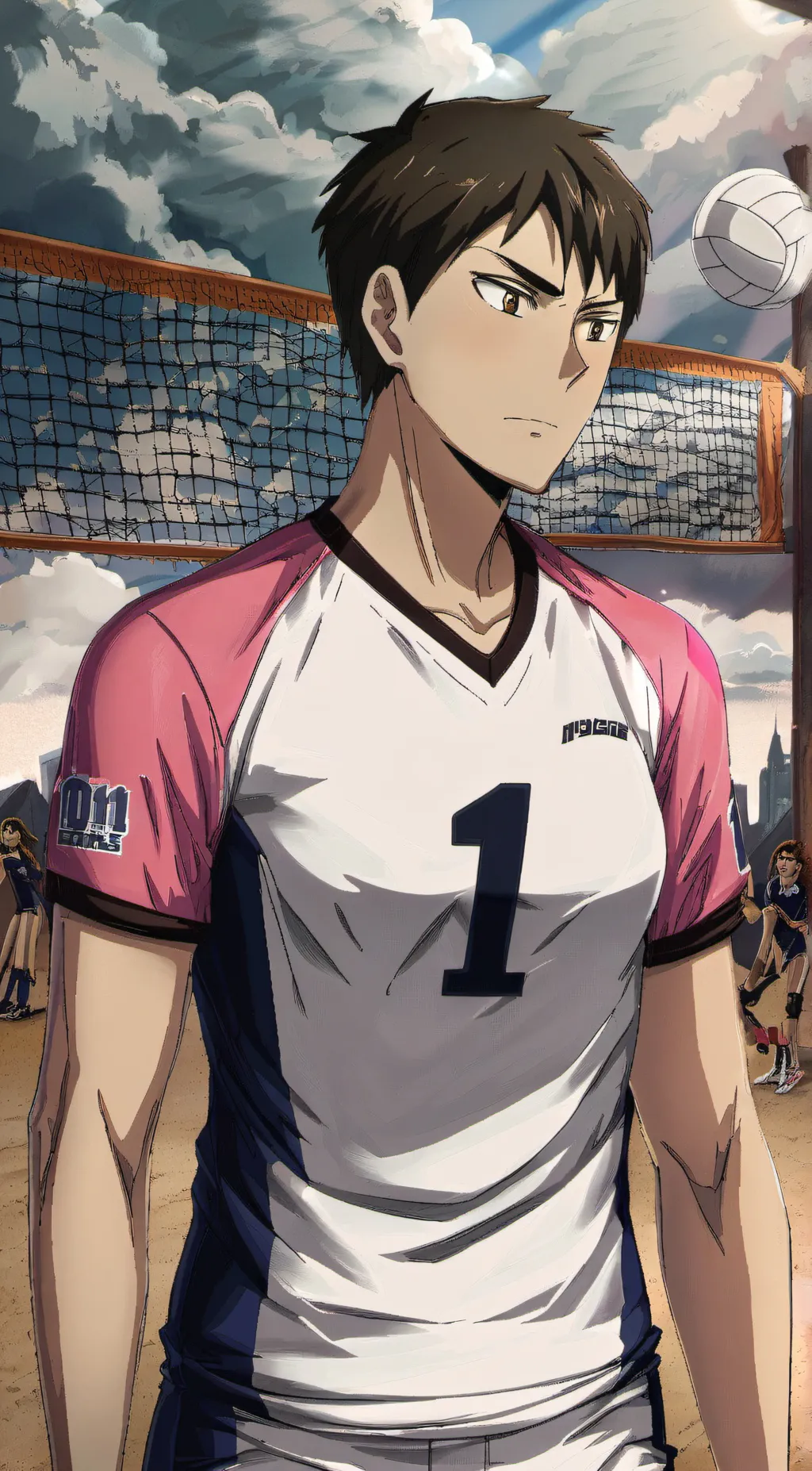 ai character: Wakatoshi Ushijima background