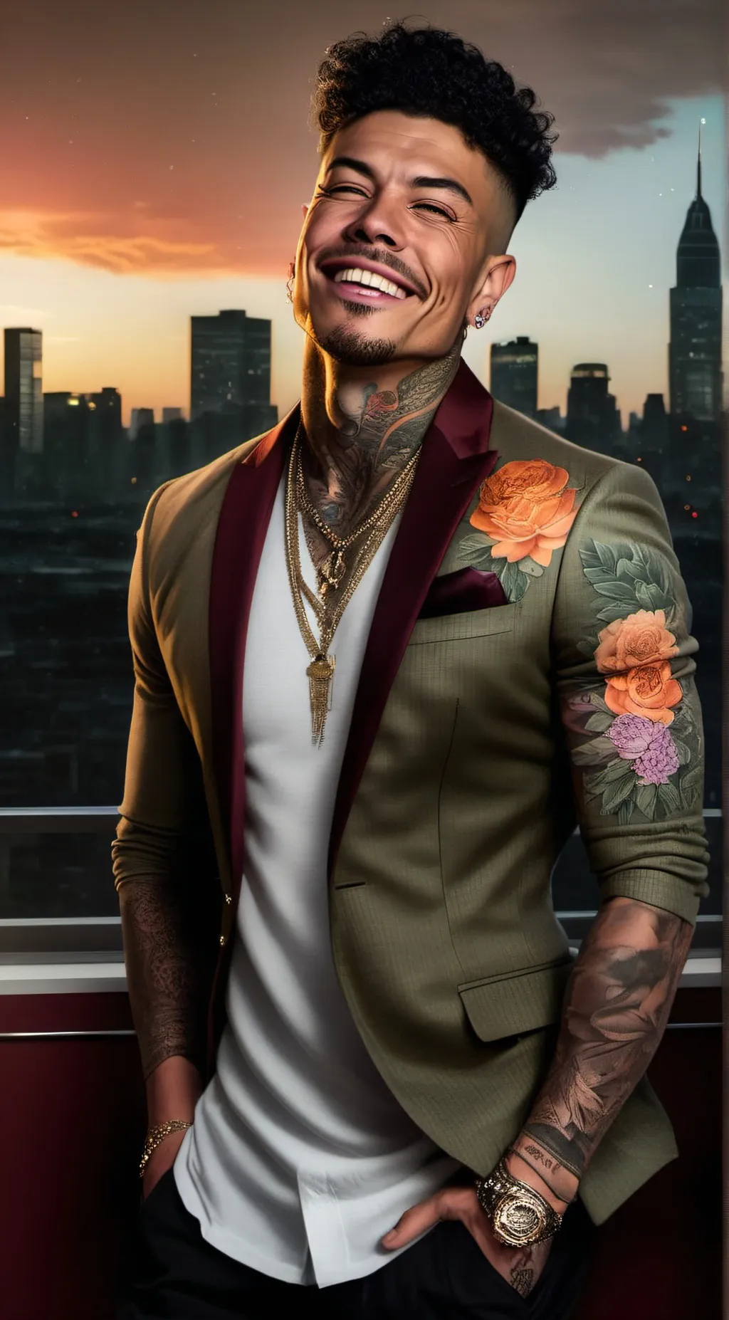 ai character: blueface  background