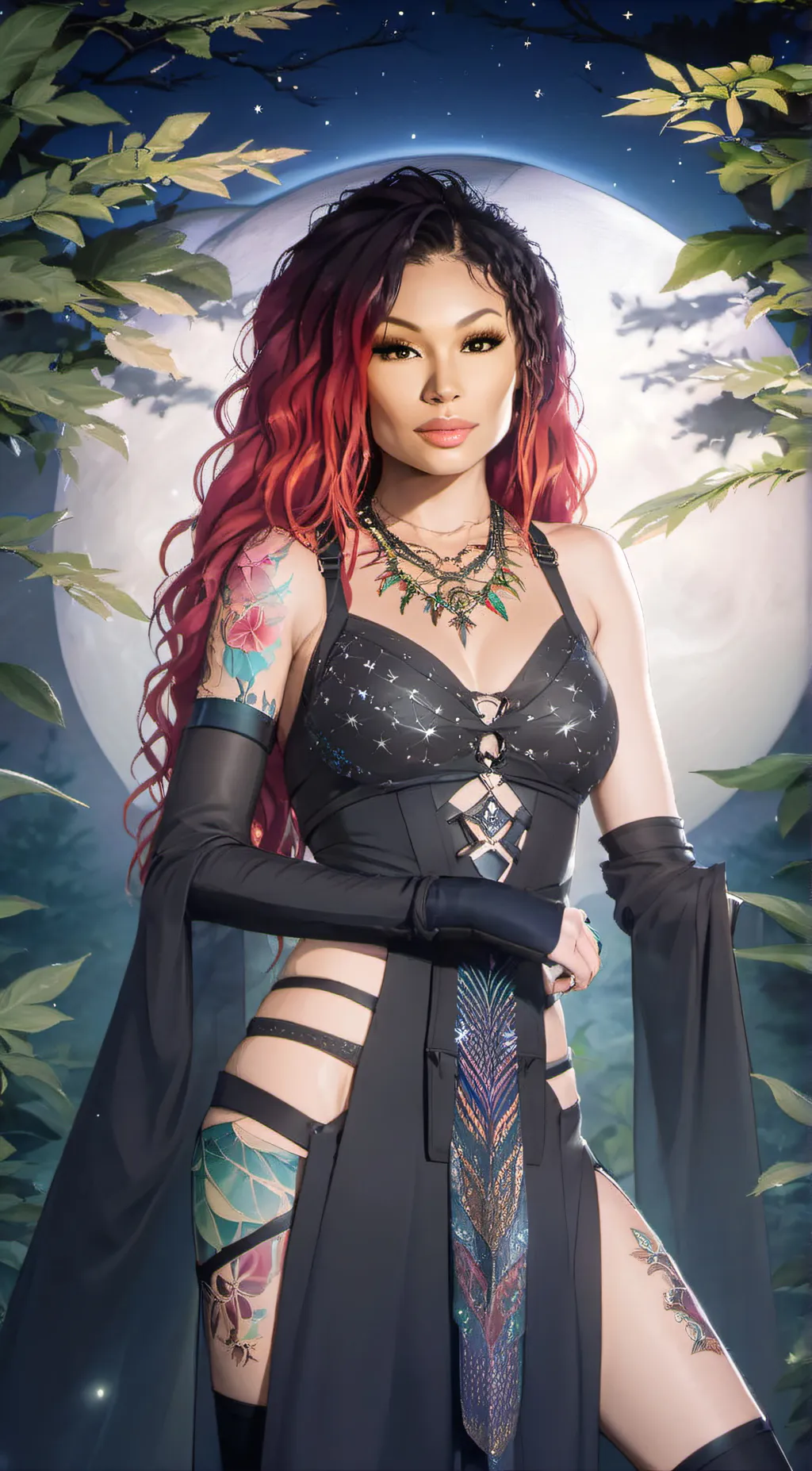 ai character: Luna background