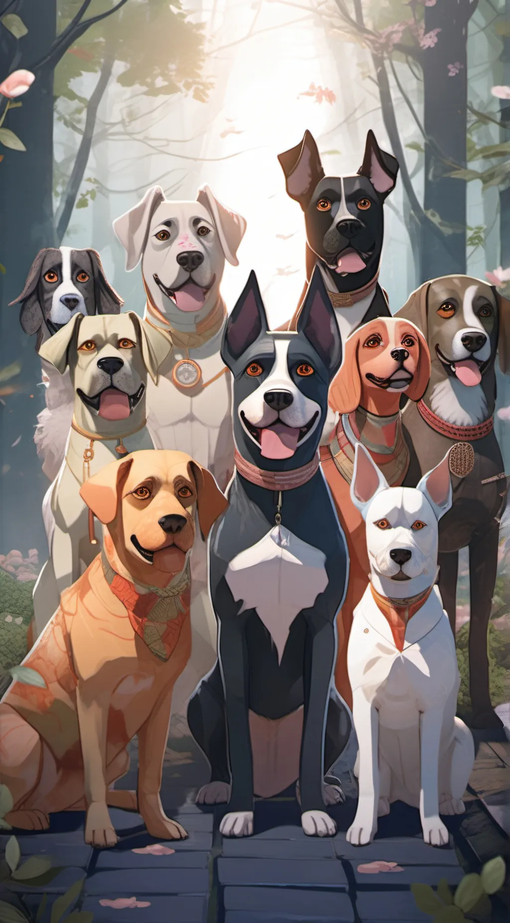 ai character: Go Dogs Go! background