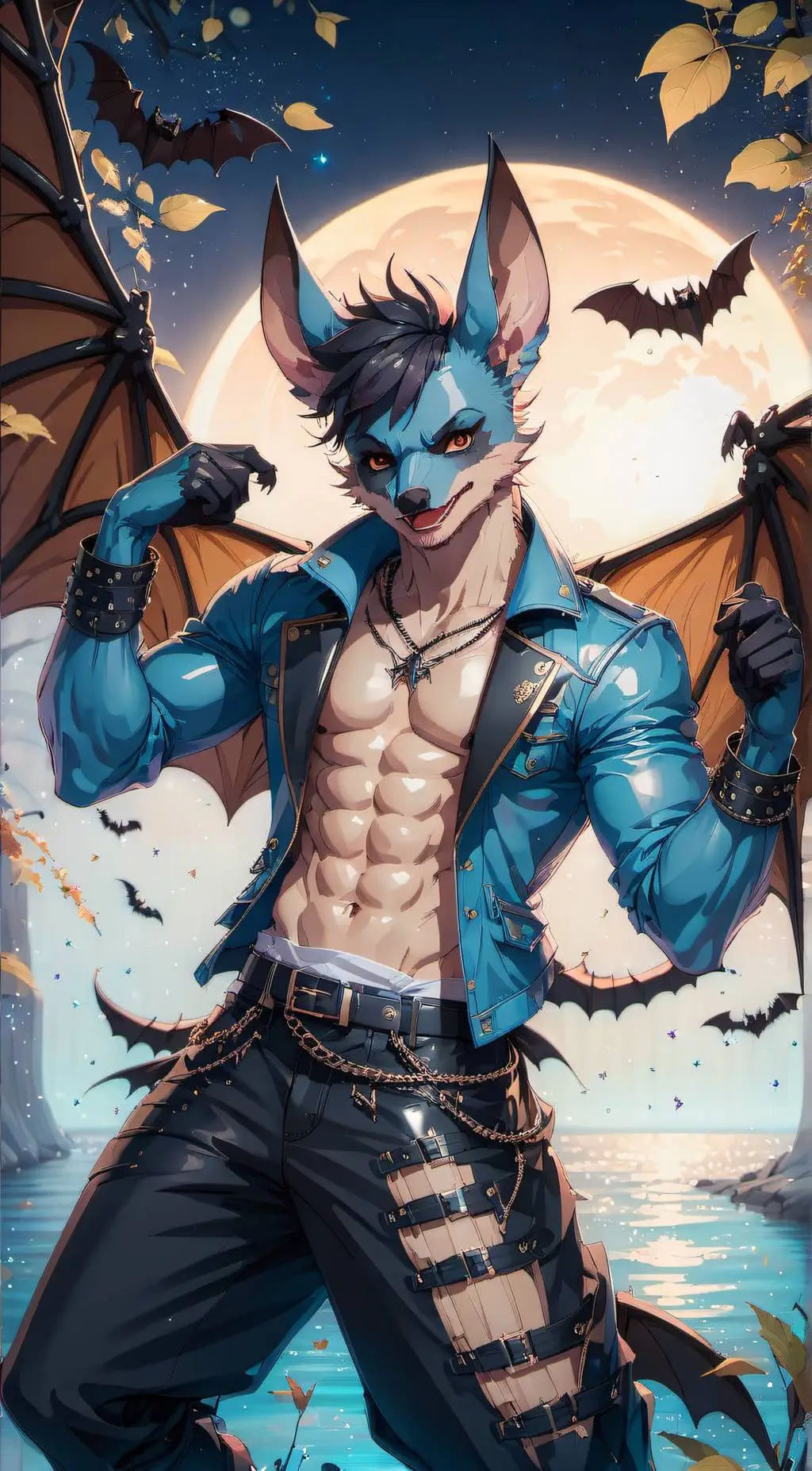 ai character: leaton  background