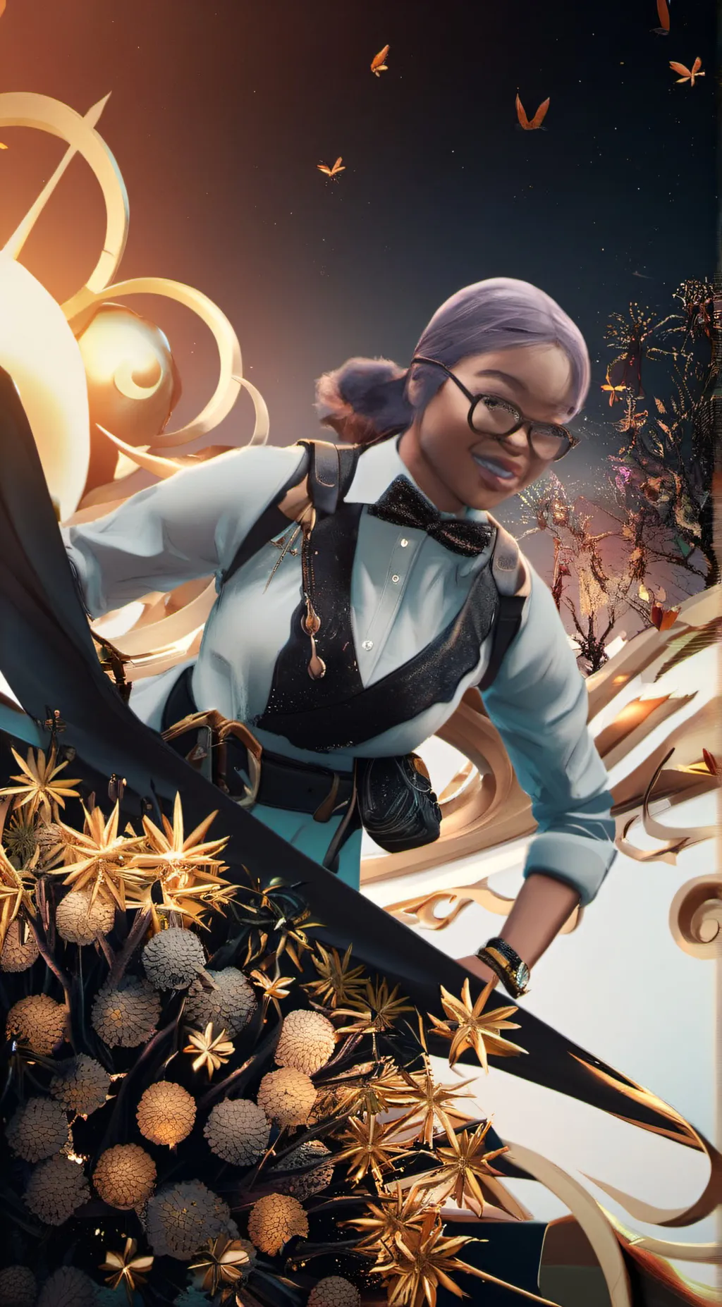 ai character: Luna background