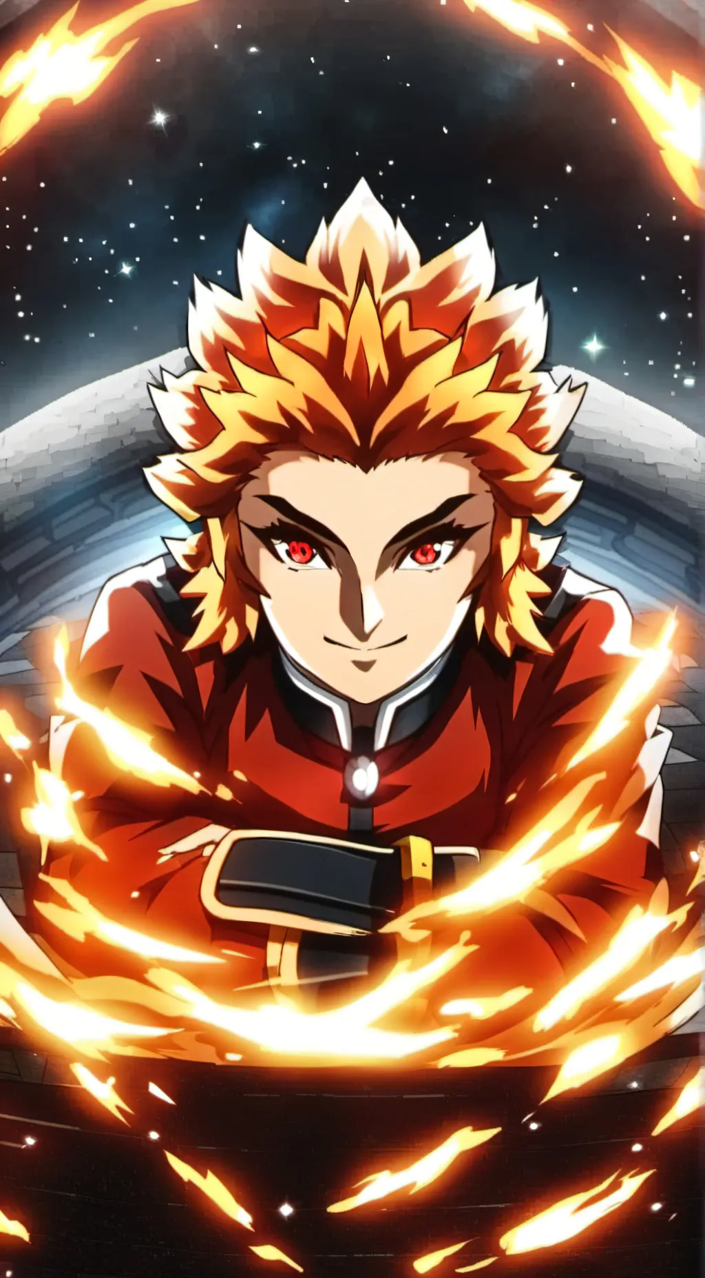 ai character: Rengoku background