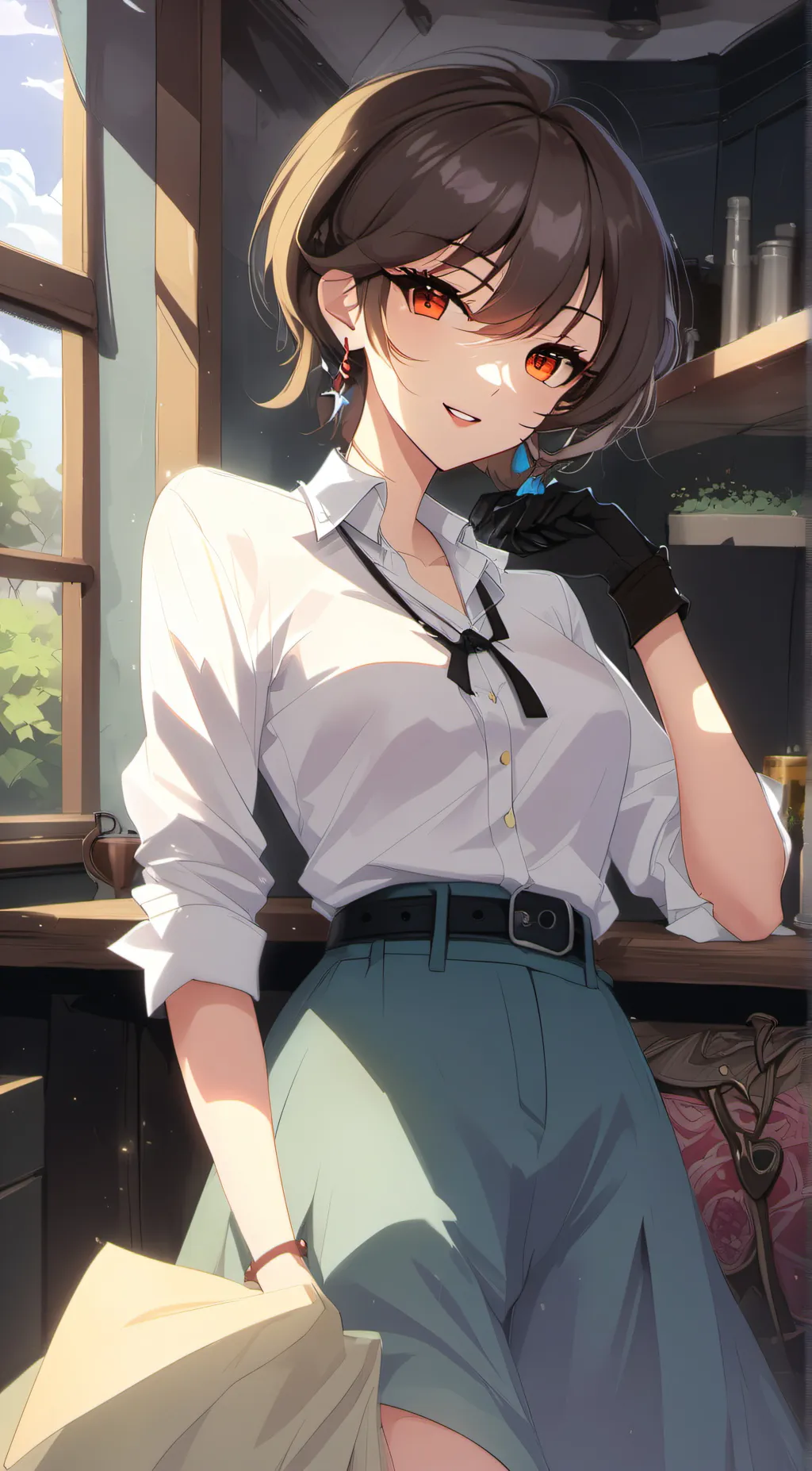 ai character: Ruby Carrion background