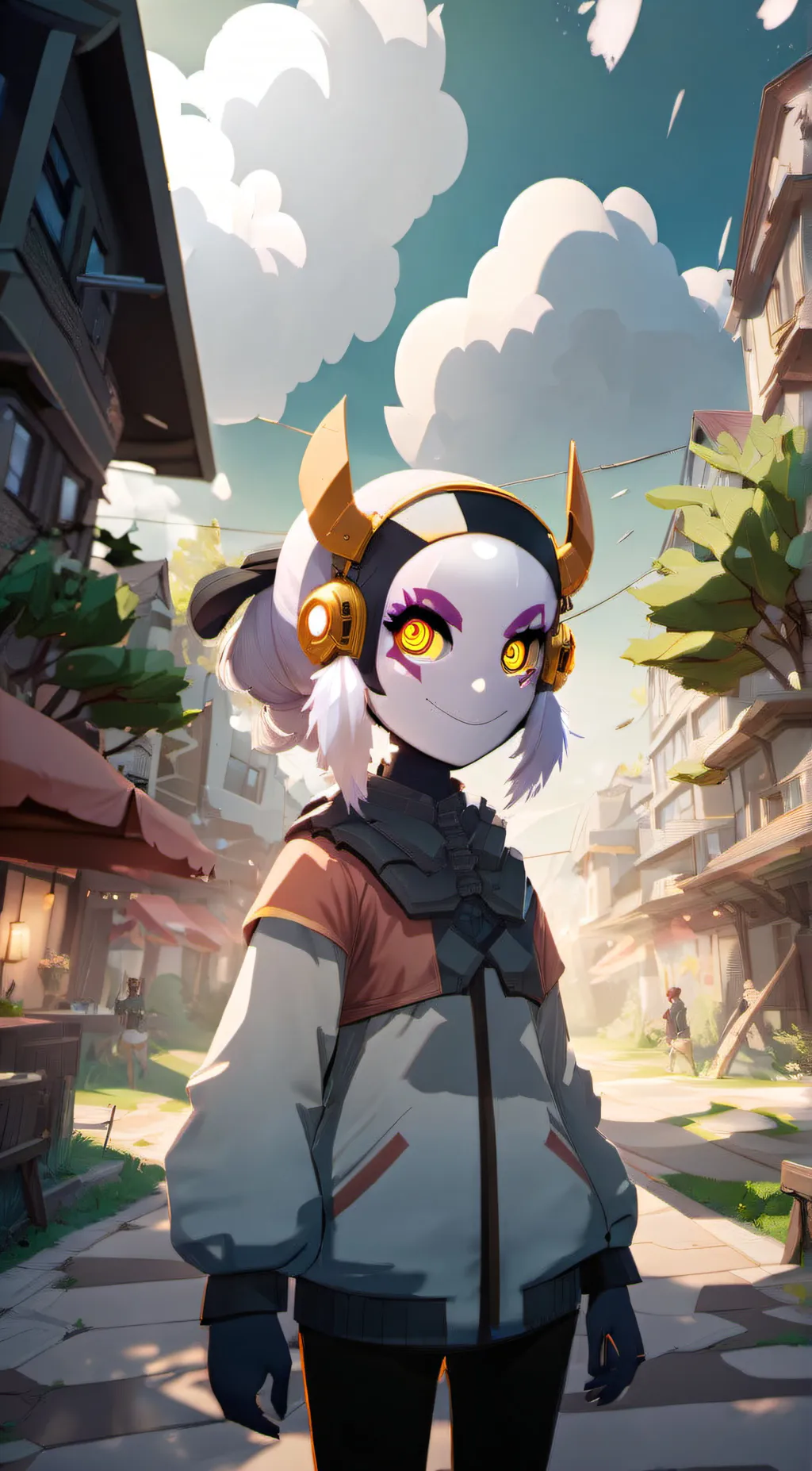 ai character: Rockstar puppet background