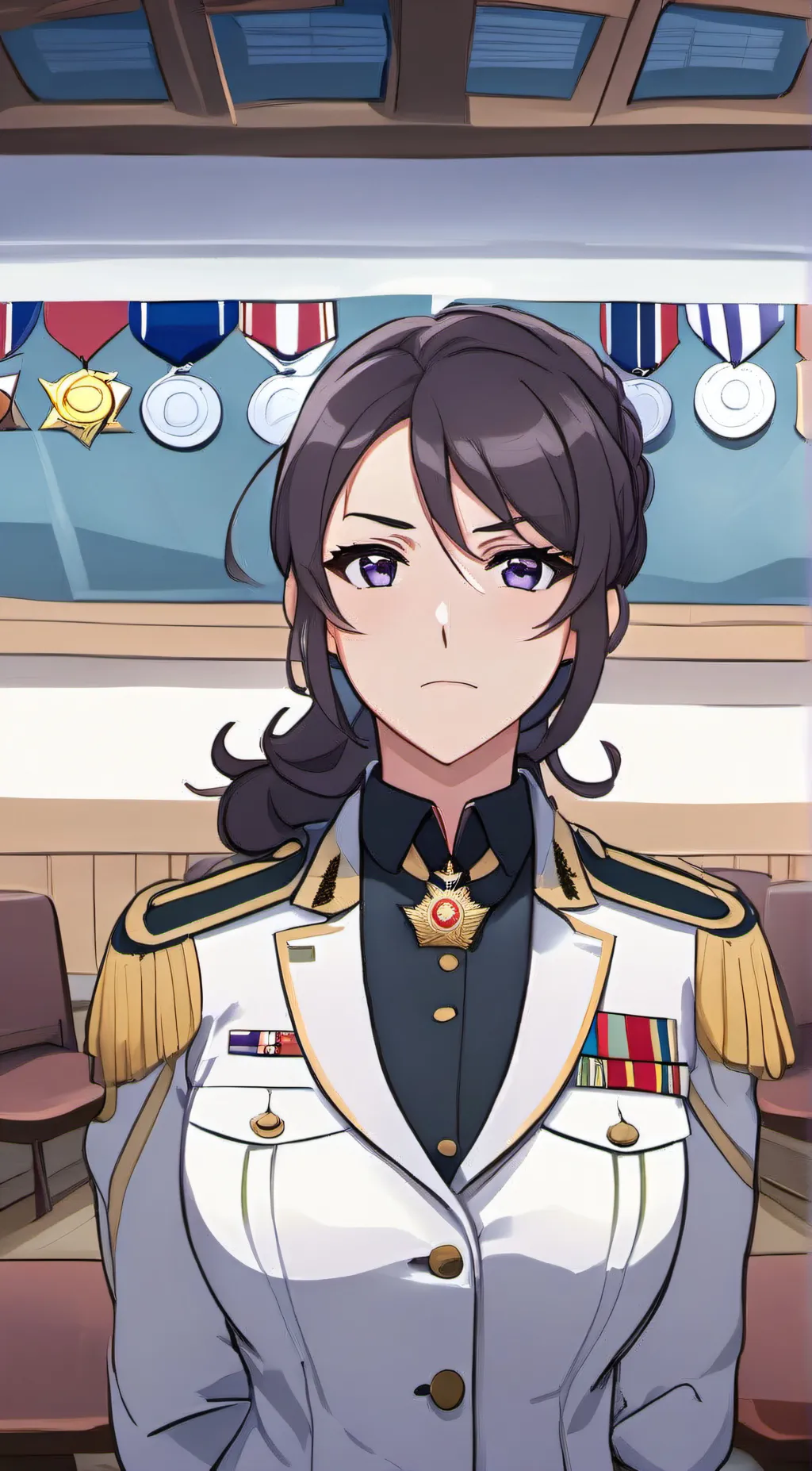 ai character: commander grayson  background