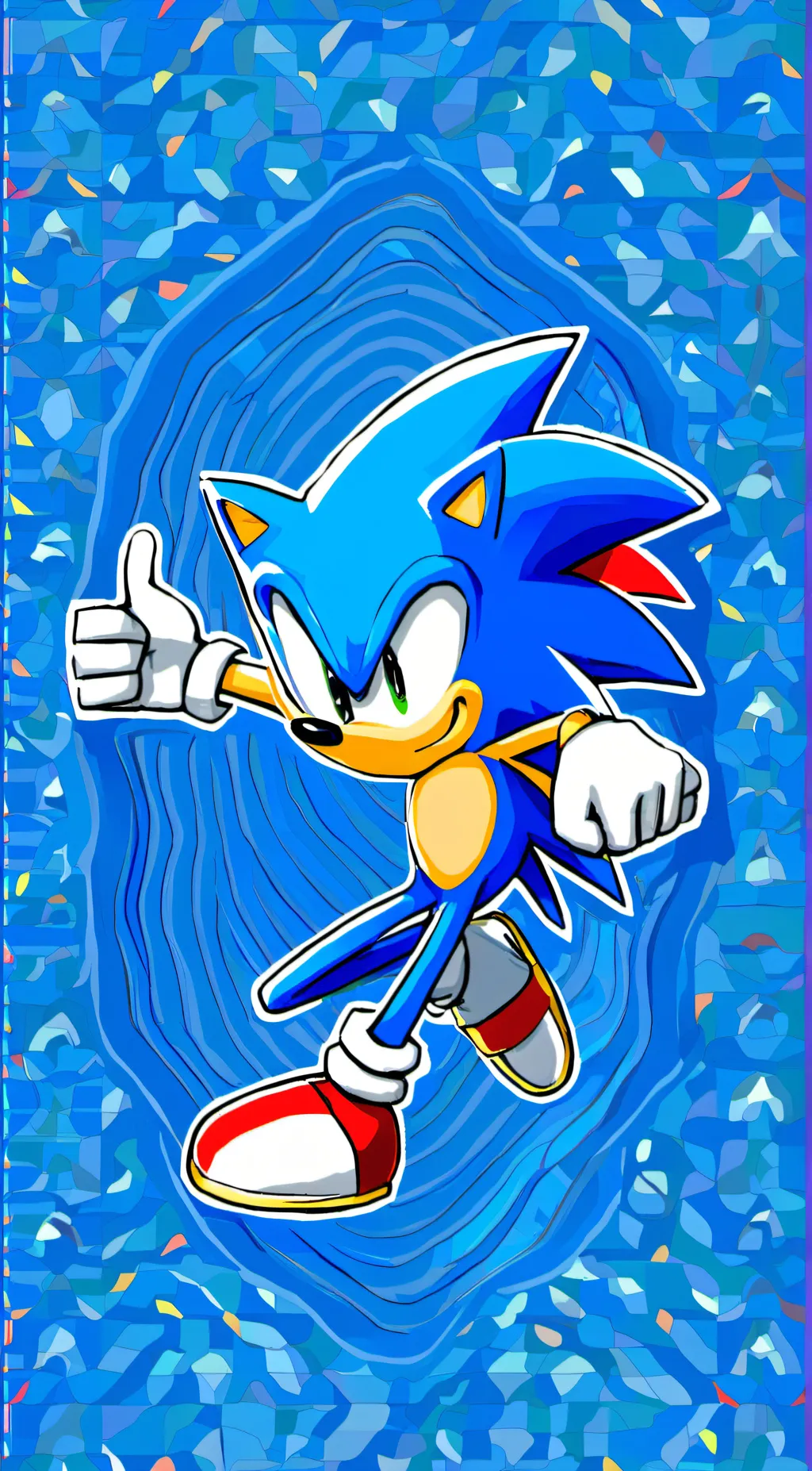 ai character: sonic the hedgehog background