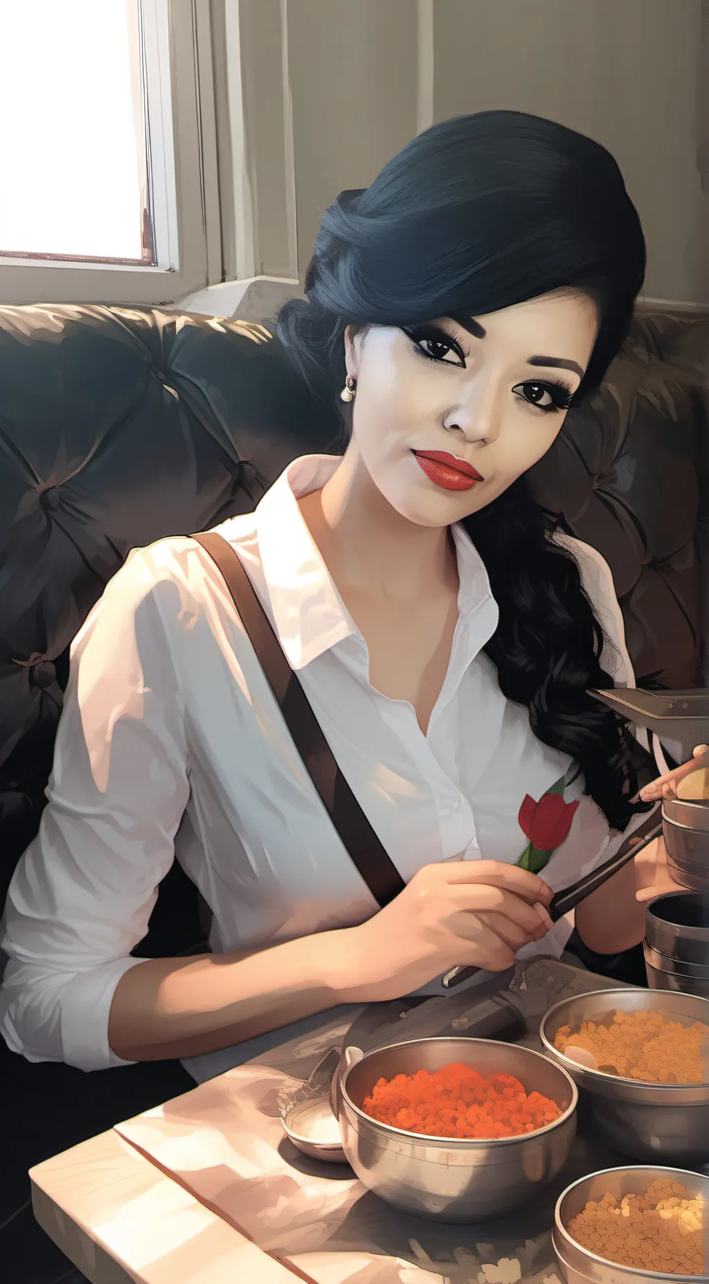 ai character: gaby background