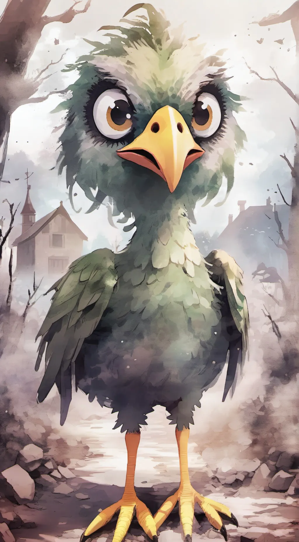 ai character: Duolingo  background