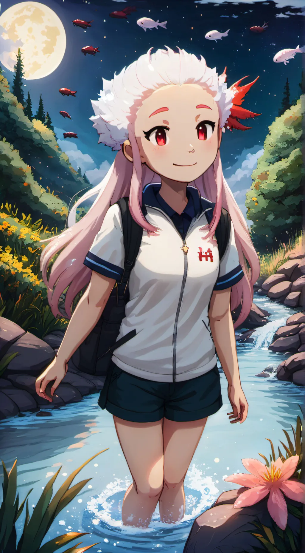 ai character: Axolotl background