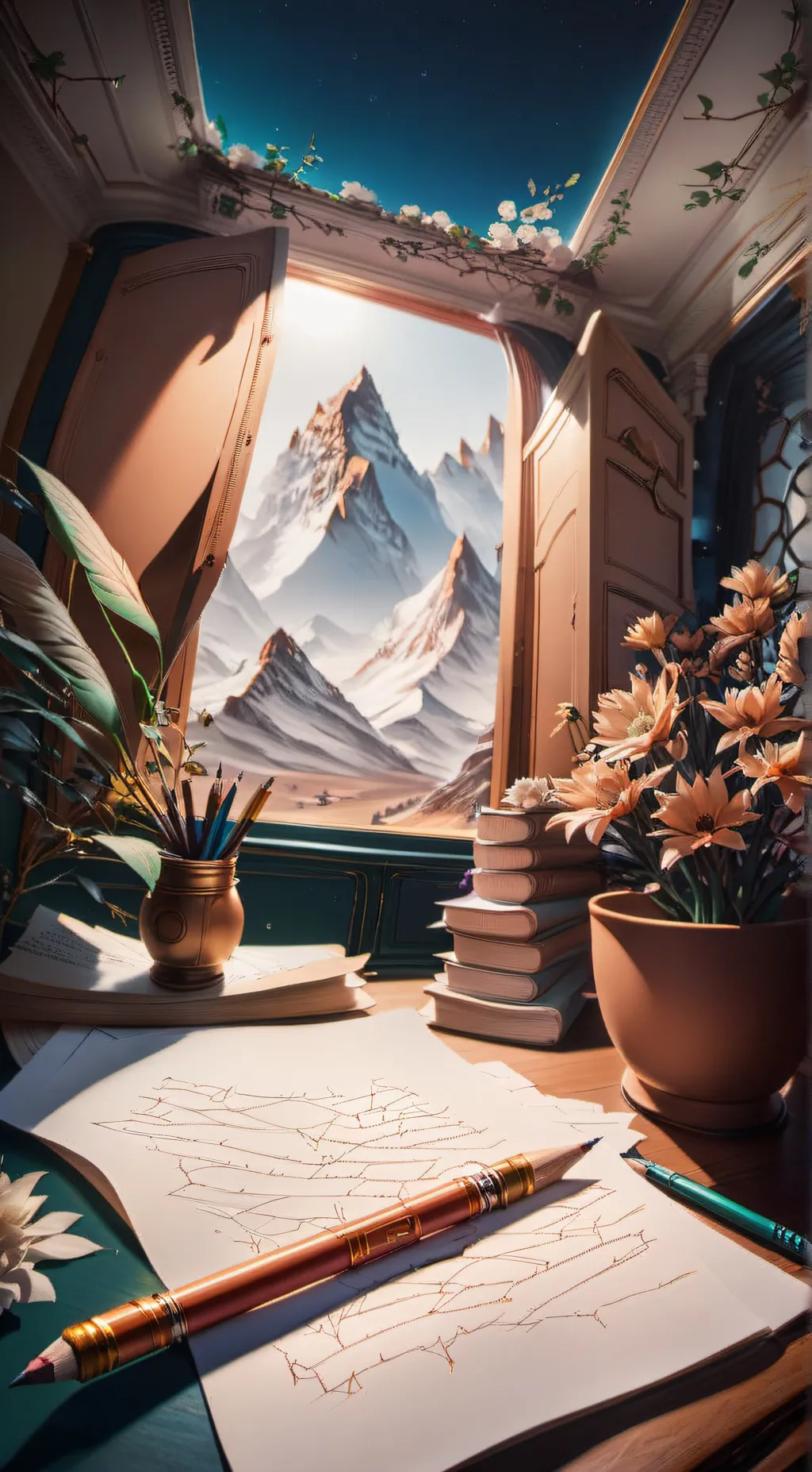 ai character: random test background