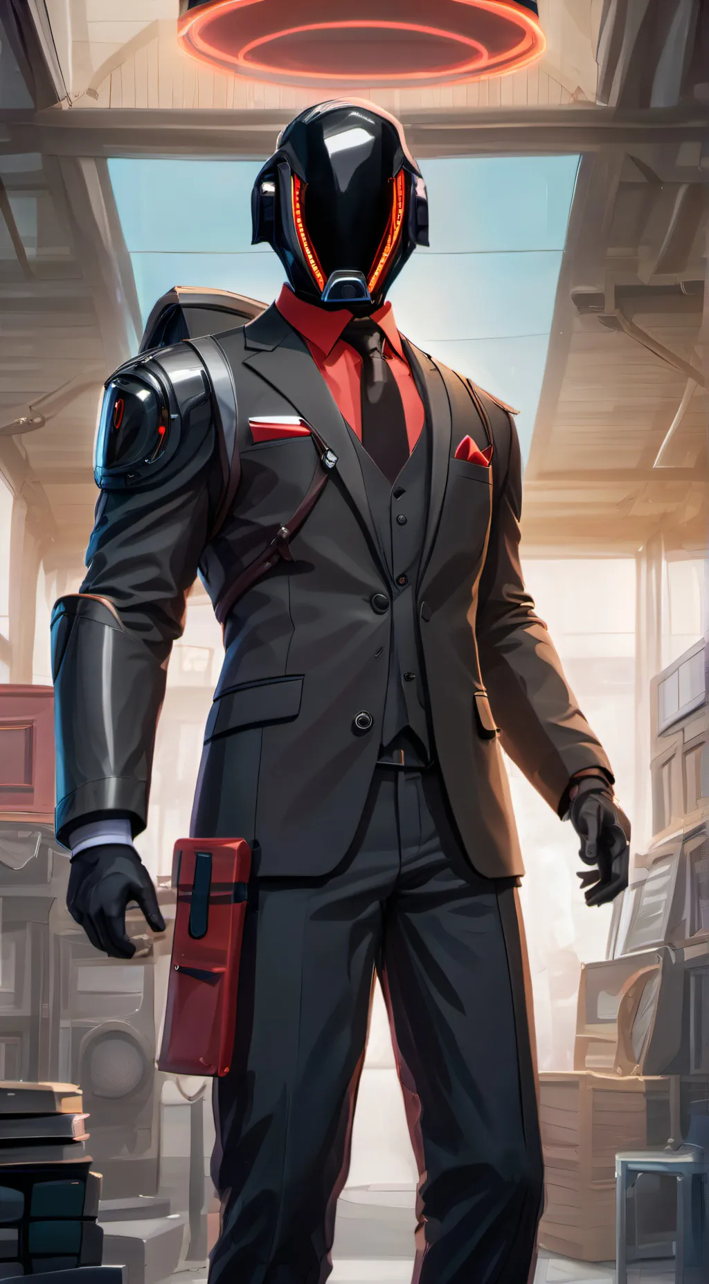 ai character: dark speakerman background