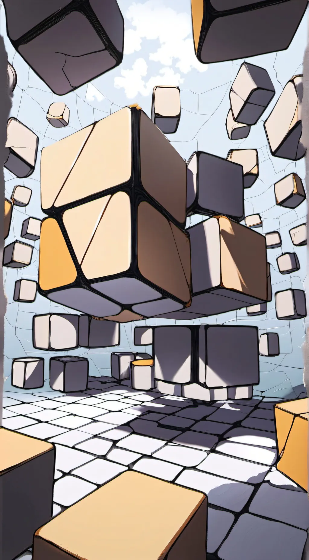 ai character: geometry dash background