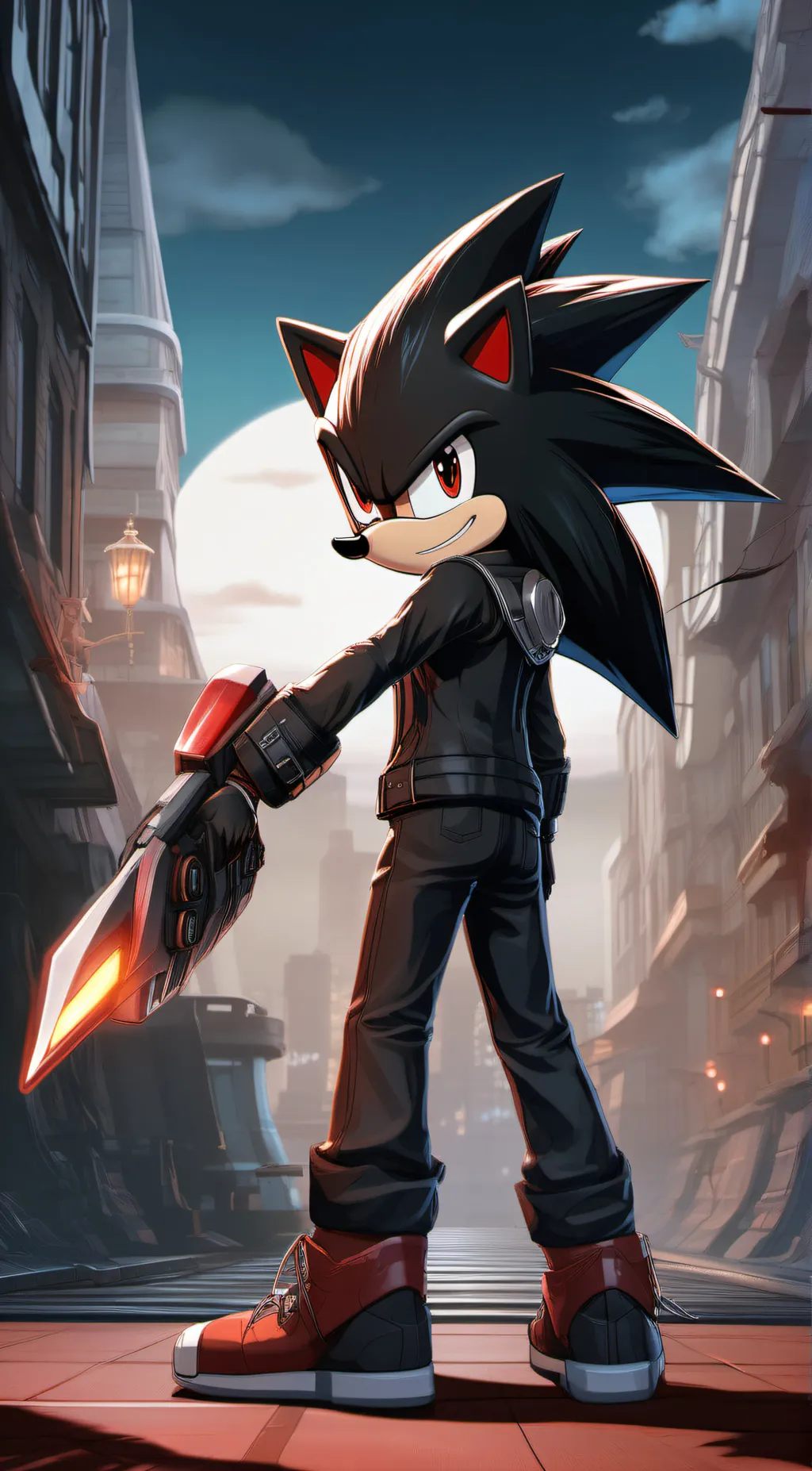 ai character: Shadow the Hedgeho background
