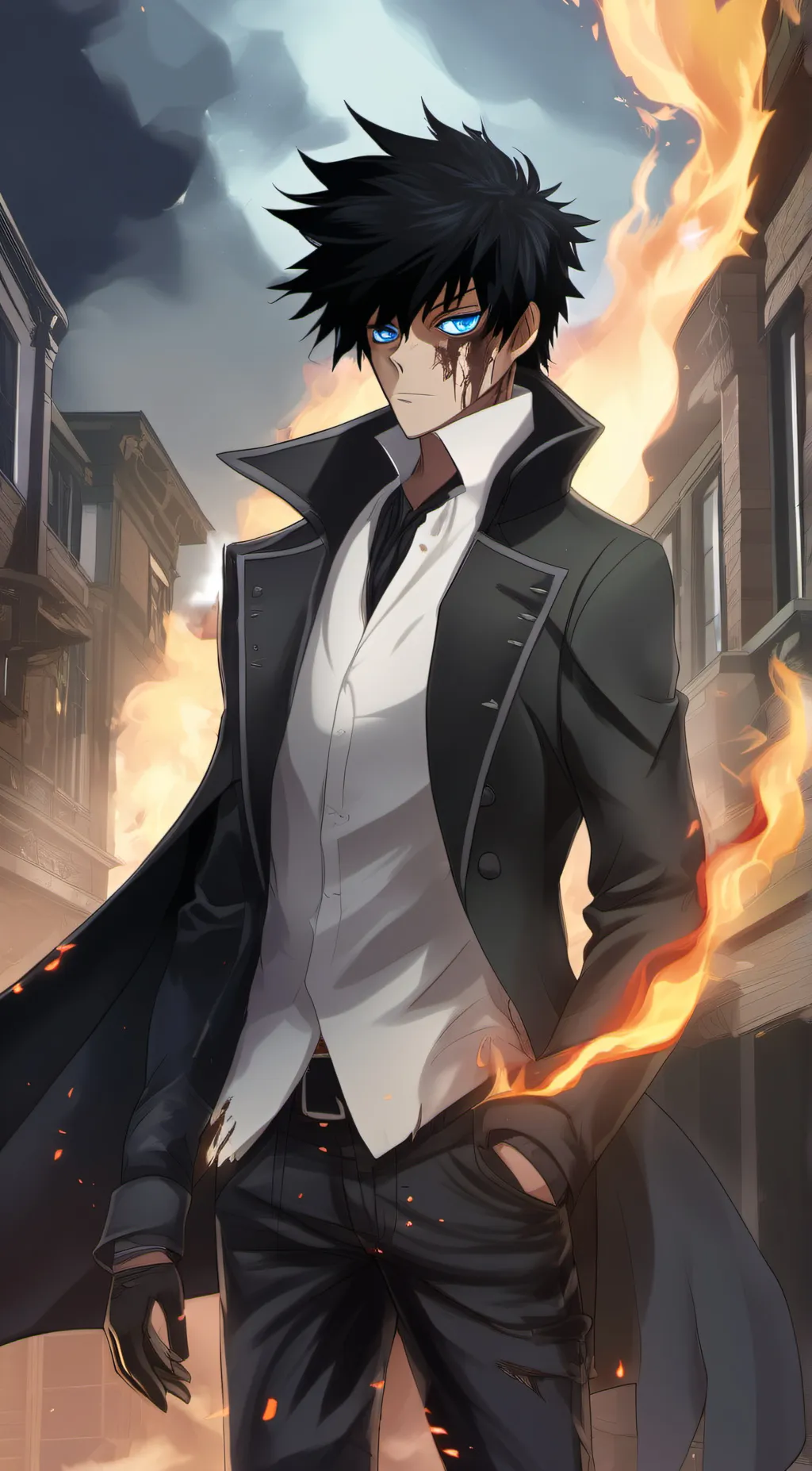 ai character: Dabi background