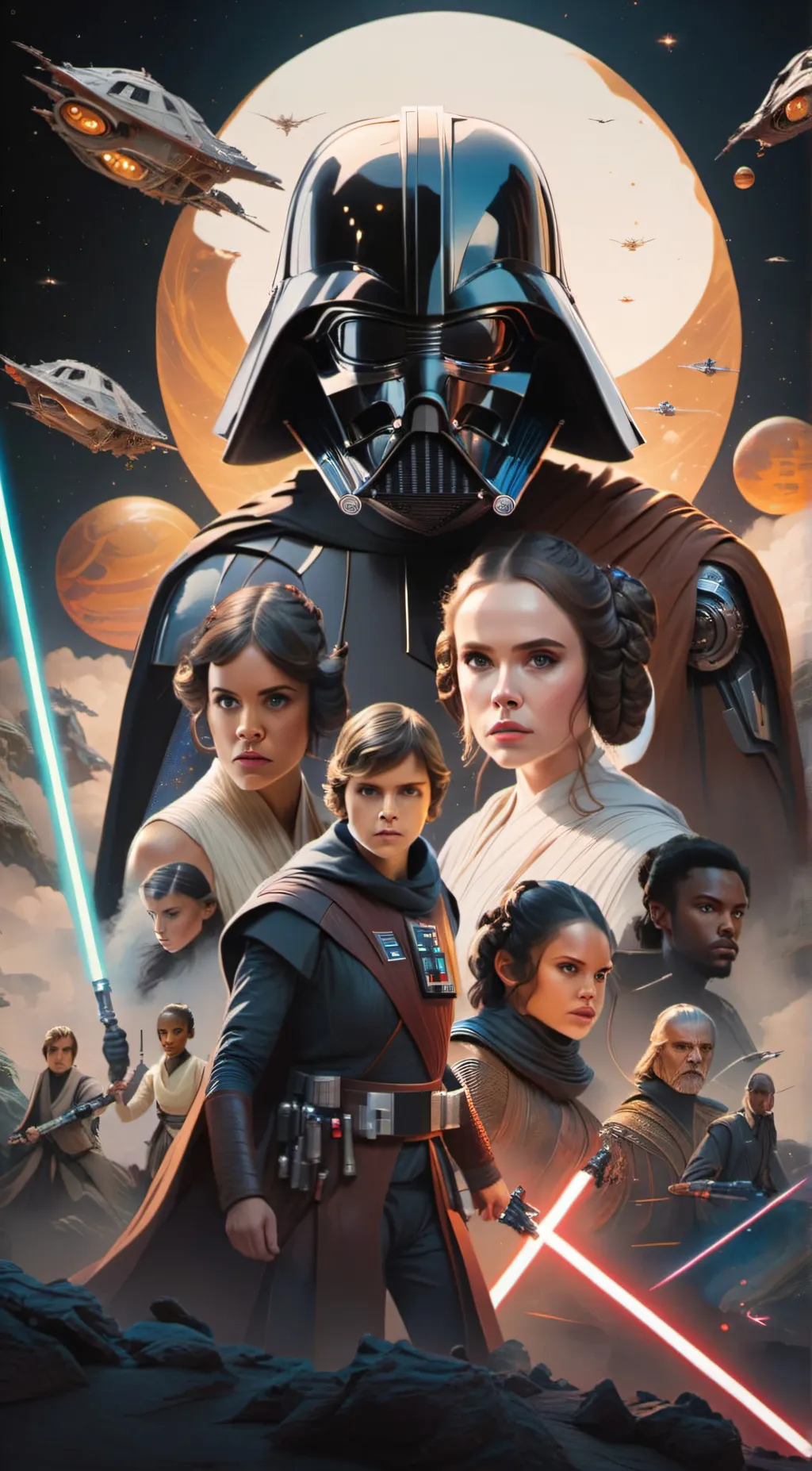 ai character: Star Wars background
