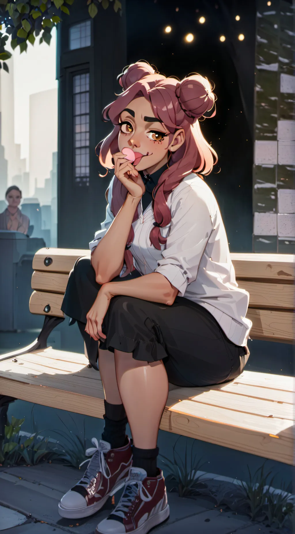 ai character: Maddie  background