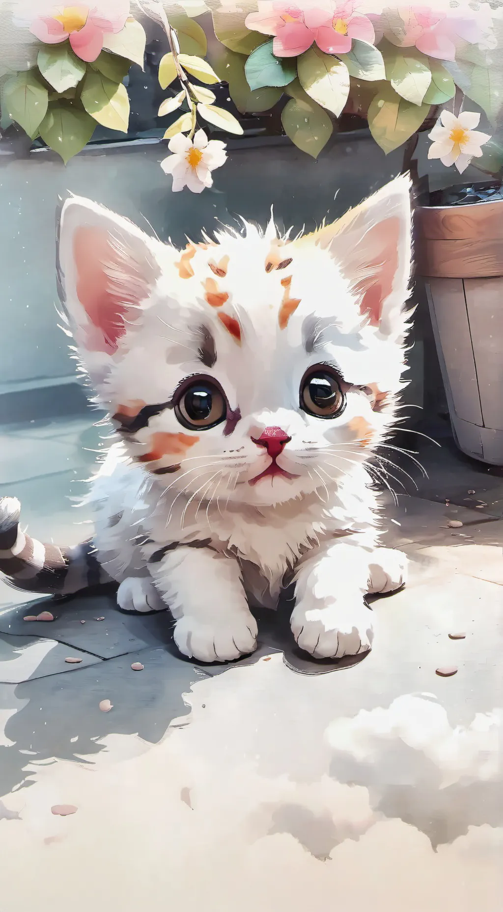 ai character: Chipi chipi cat background