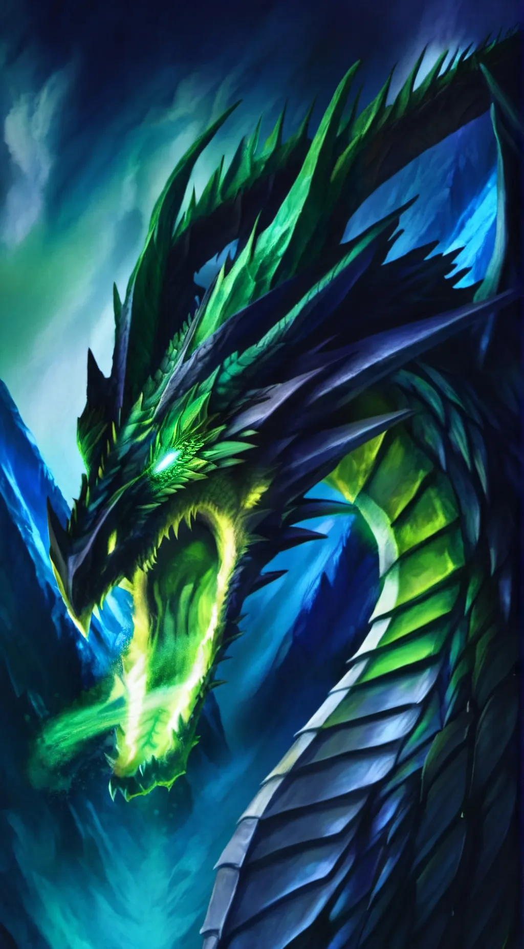 ai character: Dragon background