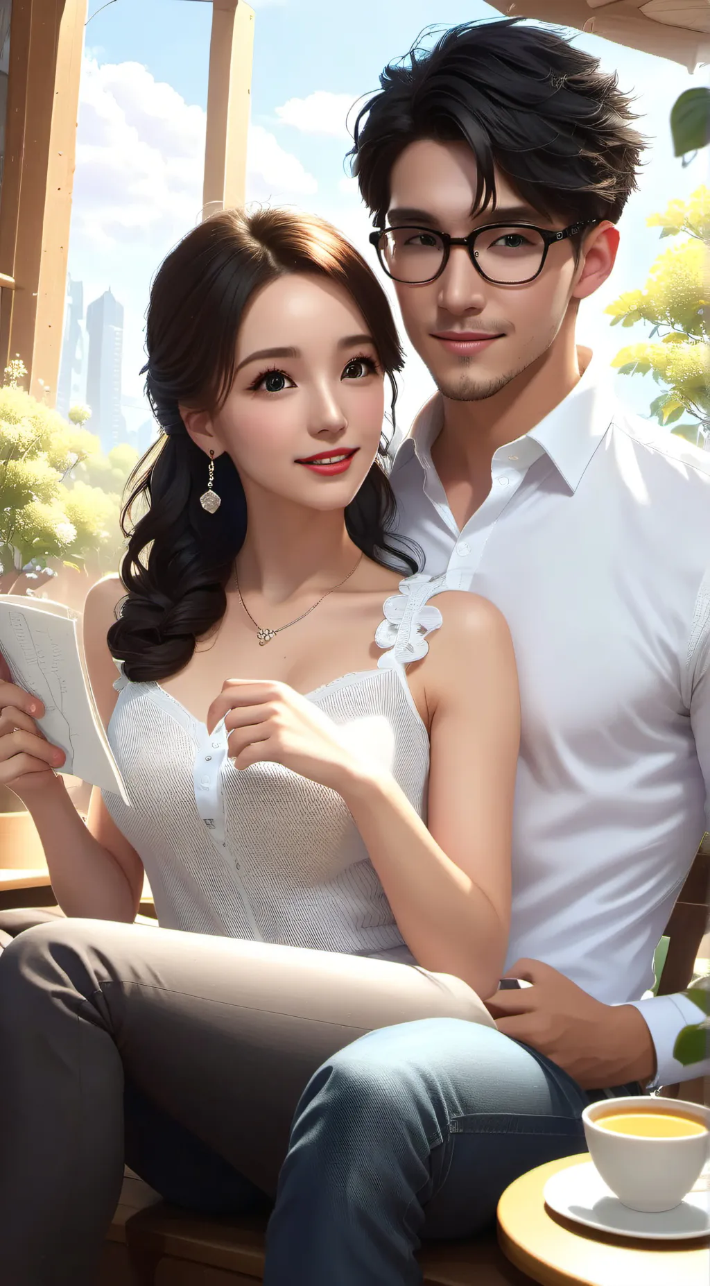 ai character: lia and jay background