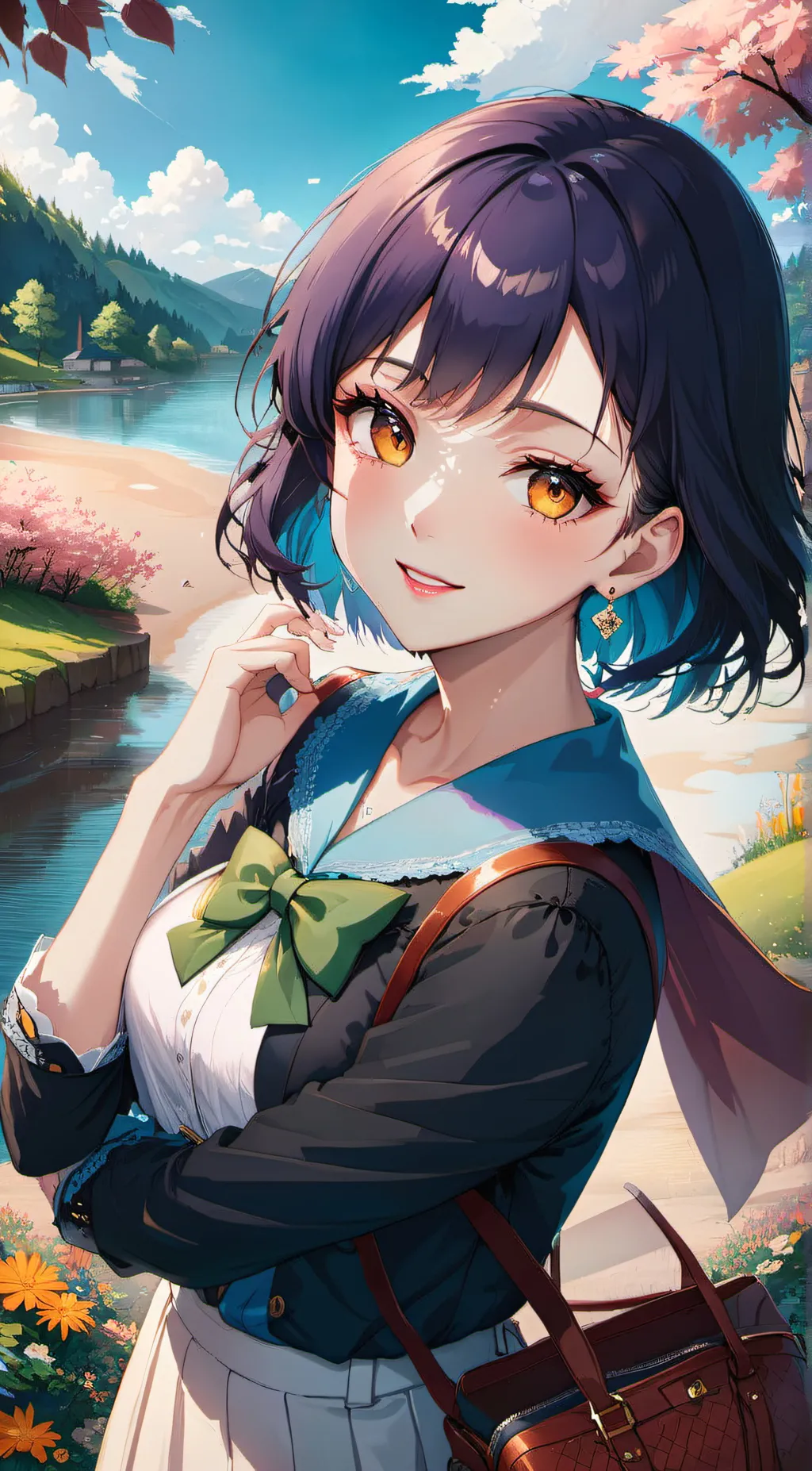 ai character: sumire  background