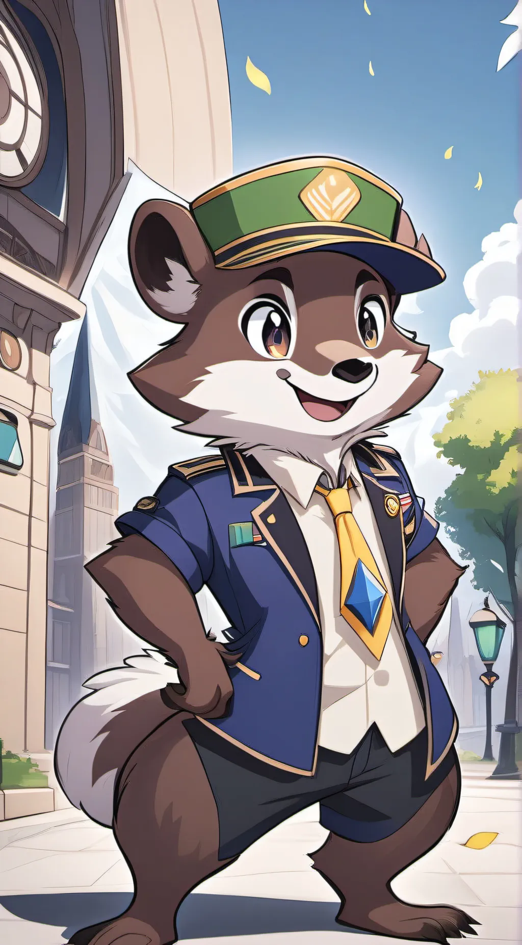 ai character: woodchuck  background