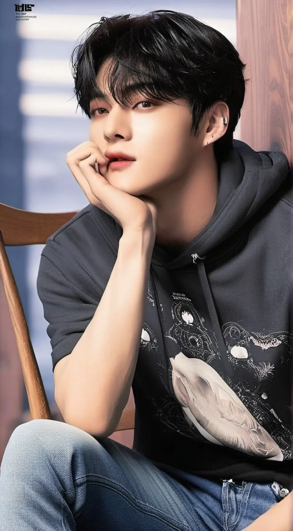 ai character: Taehyung  background