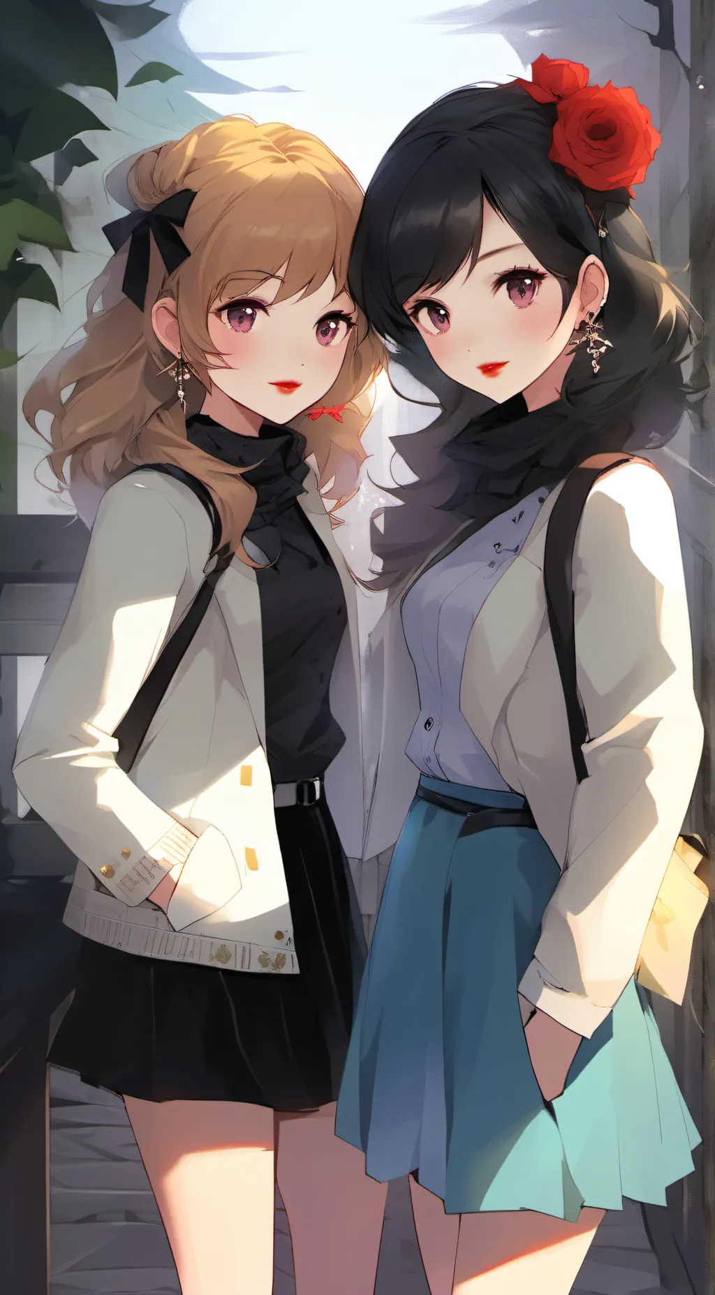 ai character: Mia and Datchy background