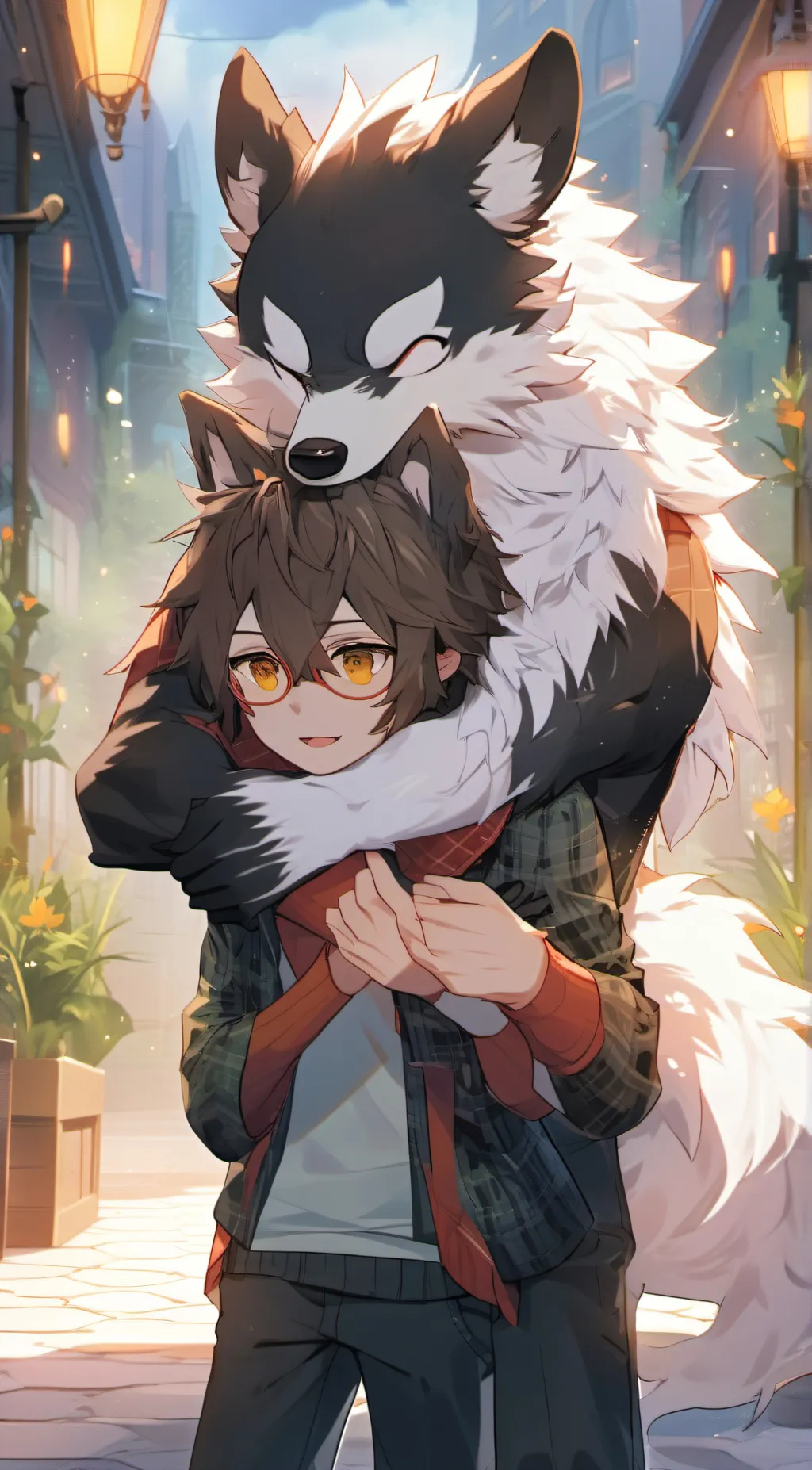 ai character: furry background
