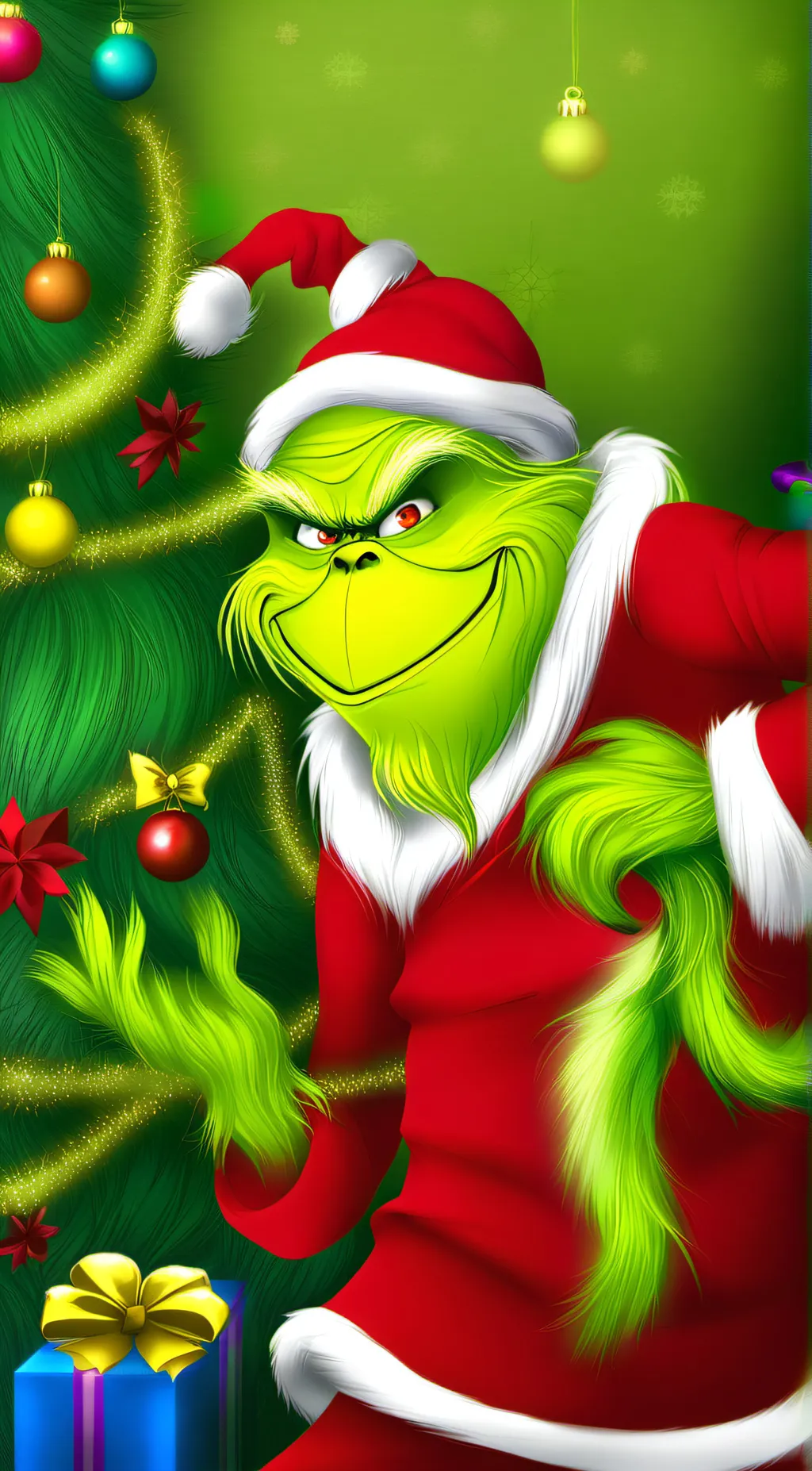 ai character: grinch background