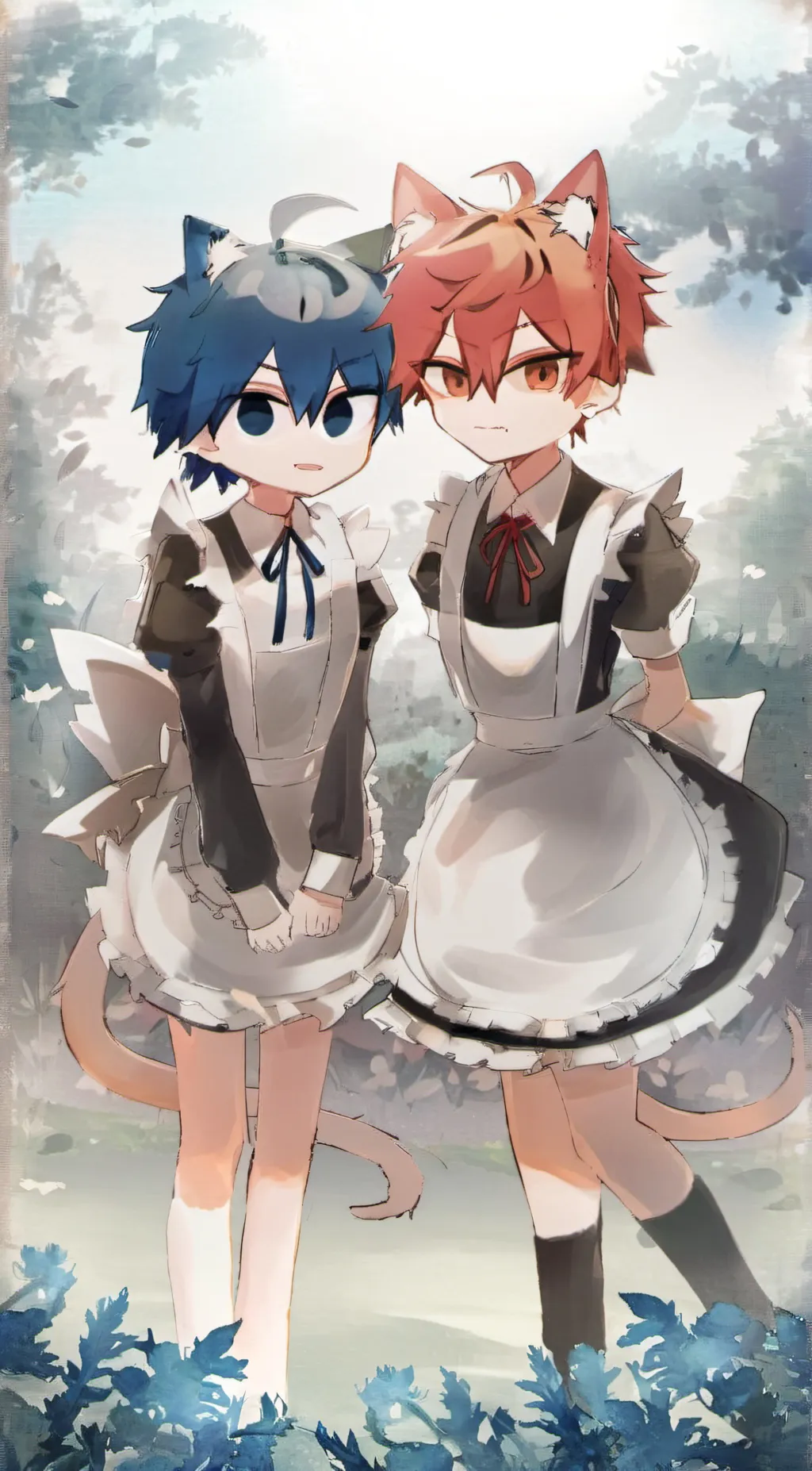 ai character: Nico and Jackie  background