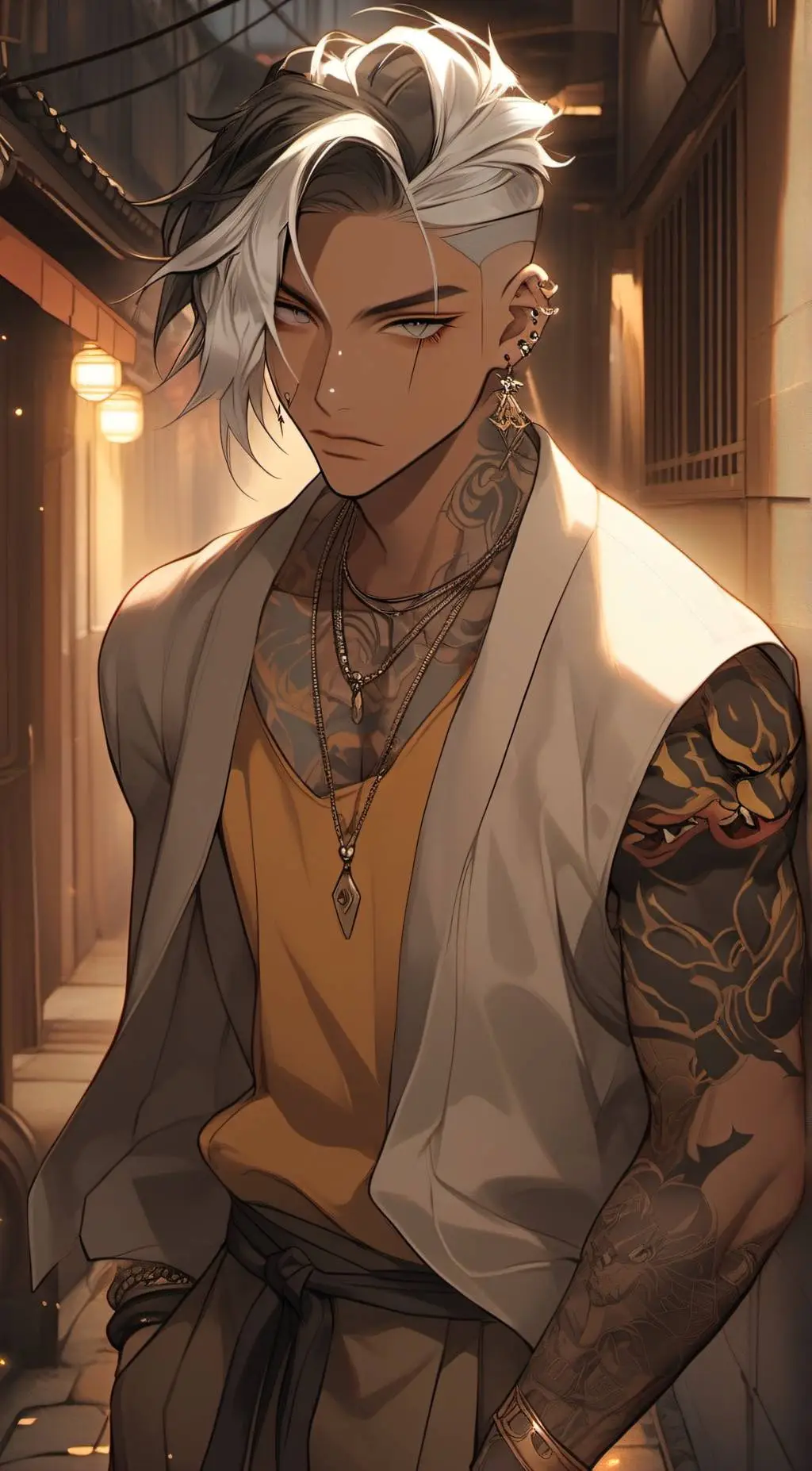 ai character: Tom Yuji  background