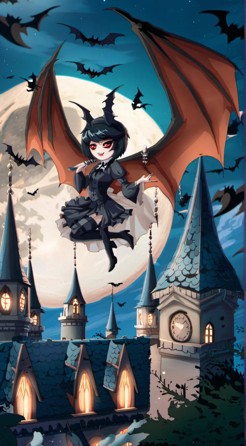 ai character: Bela Karloff  background