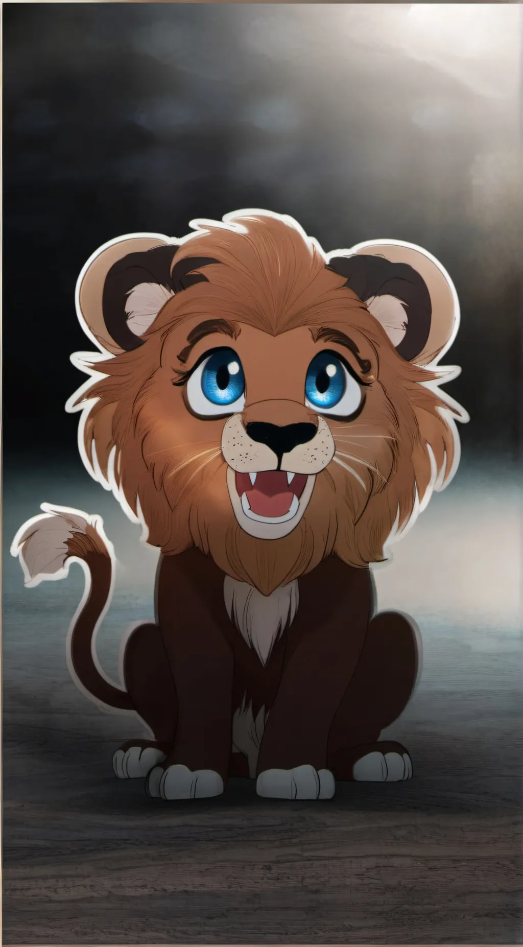 ai character: feather background