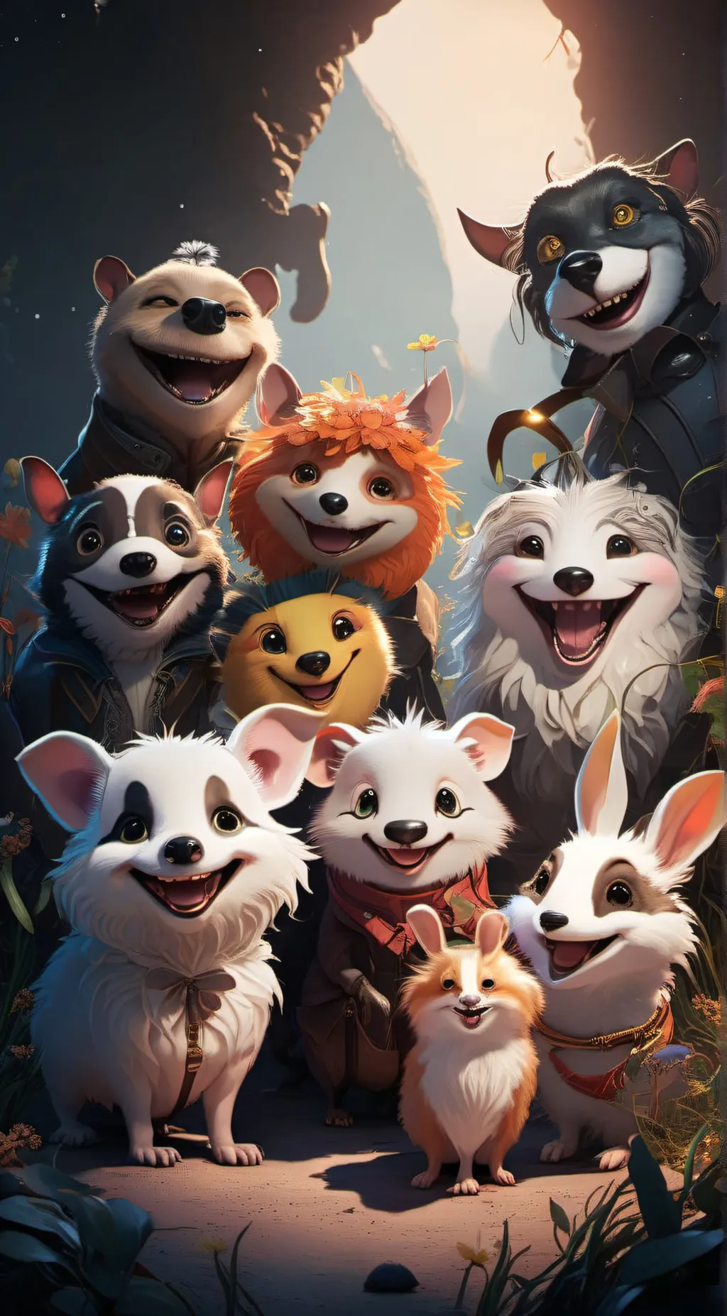 ai character: thesmiling critter background