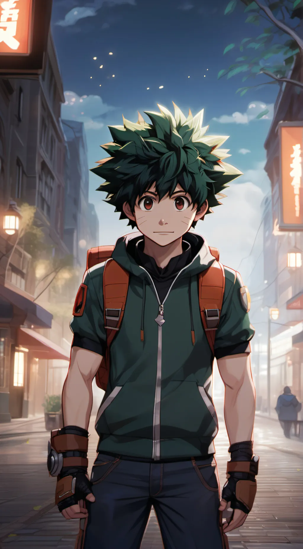 ai character: deku  background