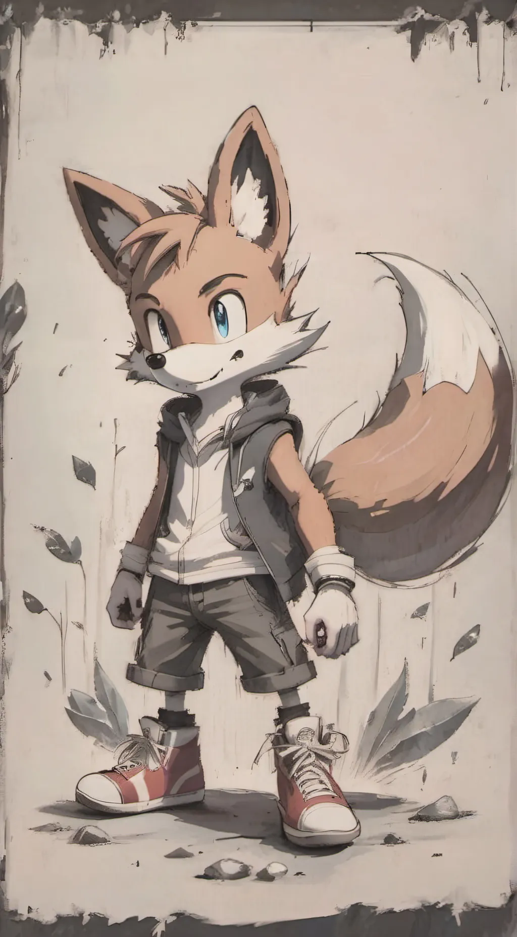 ai character: Tails The Fox background