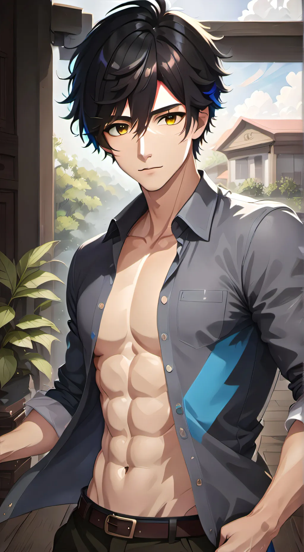 ai character: Leo background