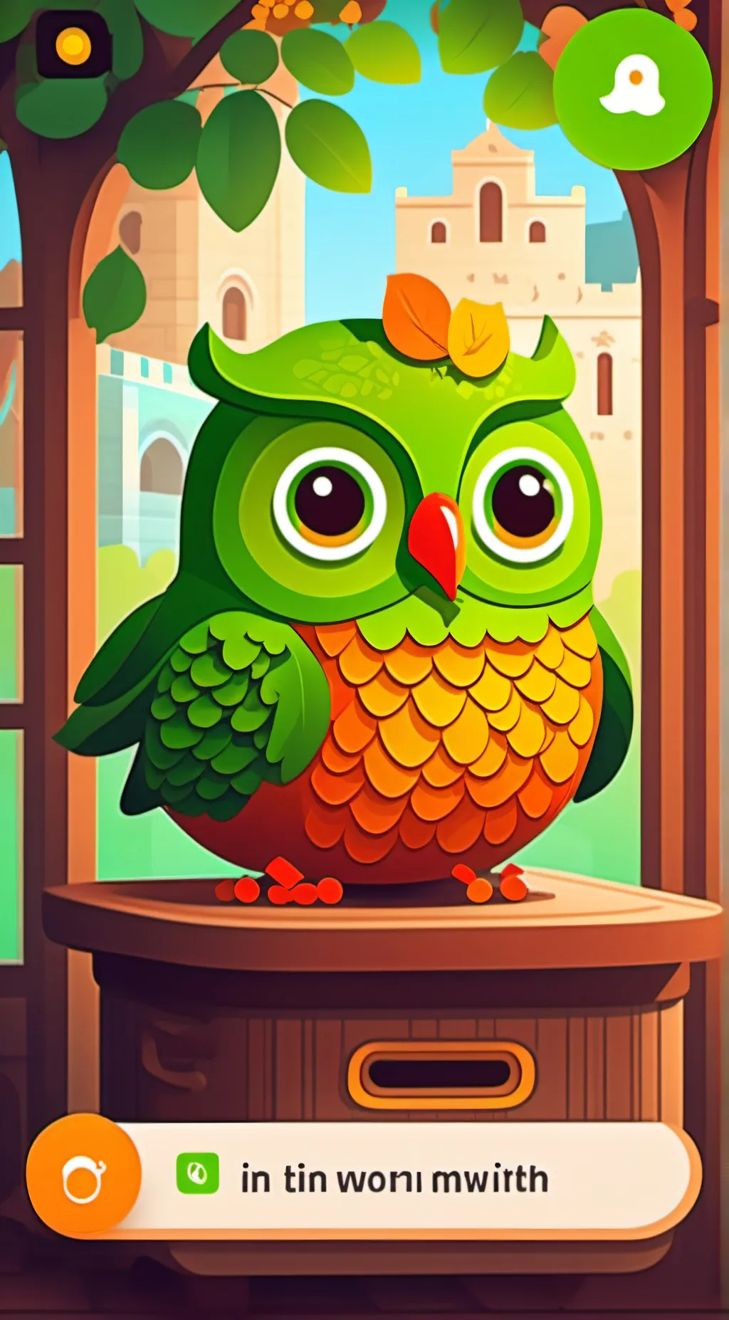 ai character: duolingo background