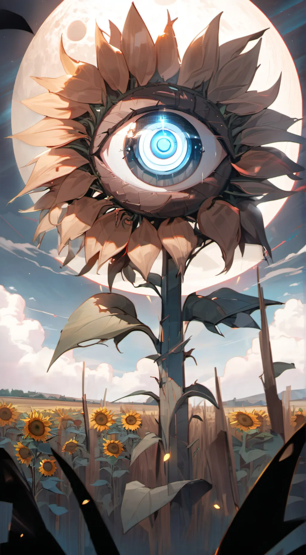 ai character: Flower background