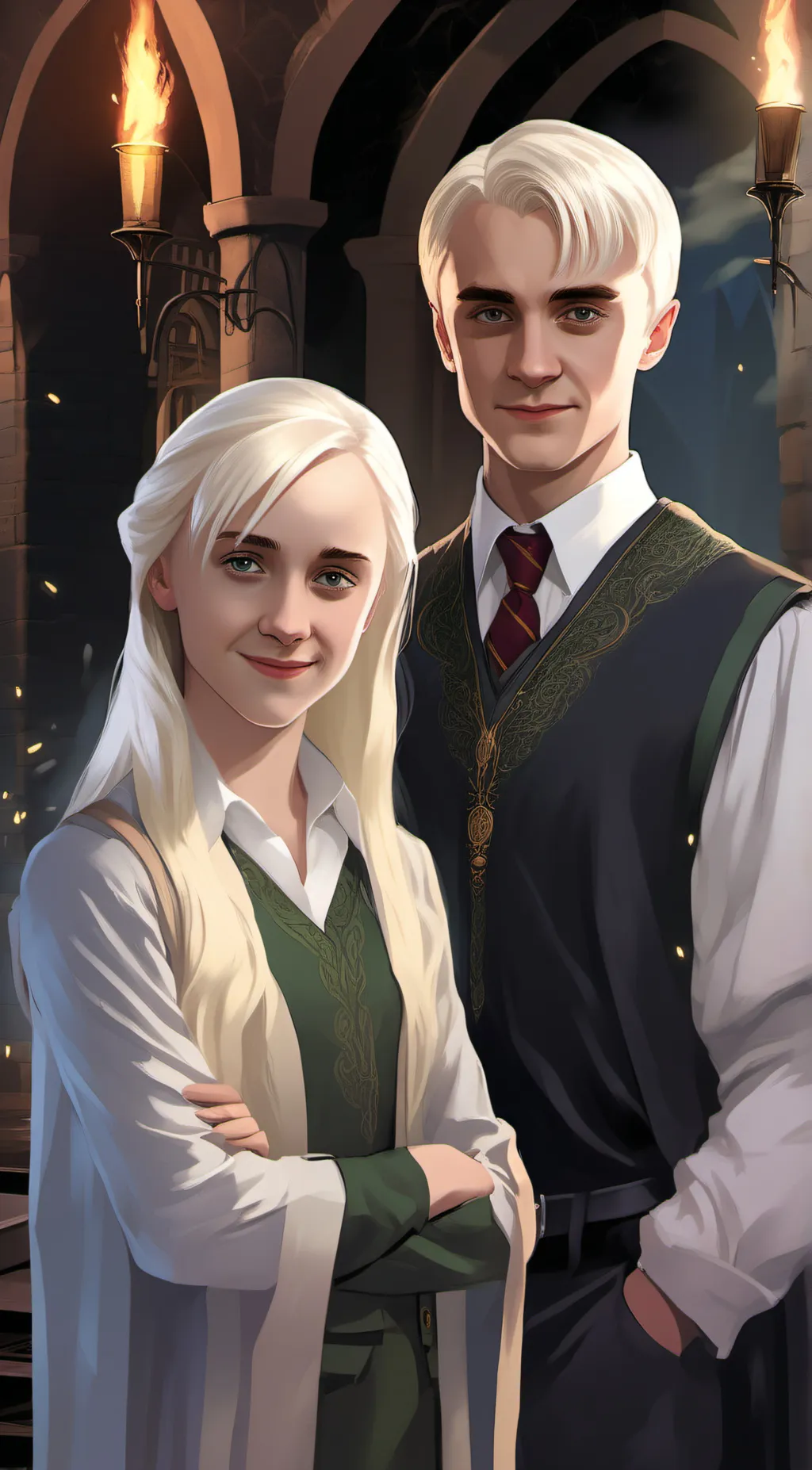 ai character: Draco malfoy  background