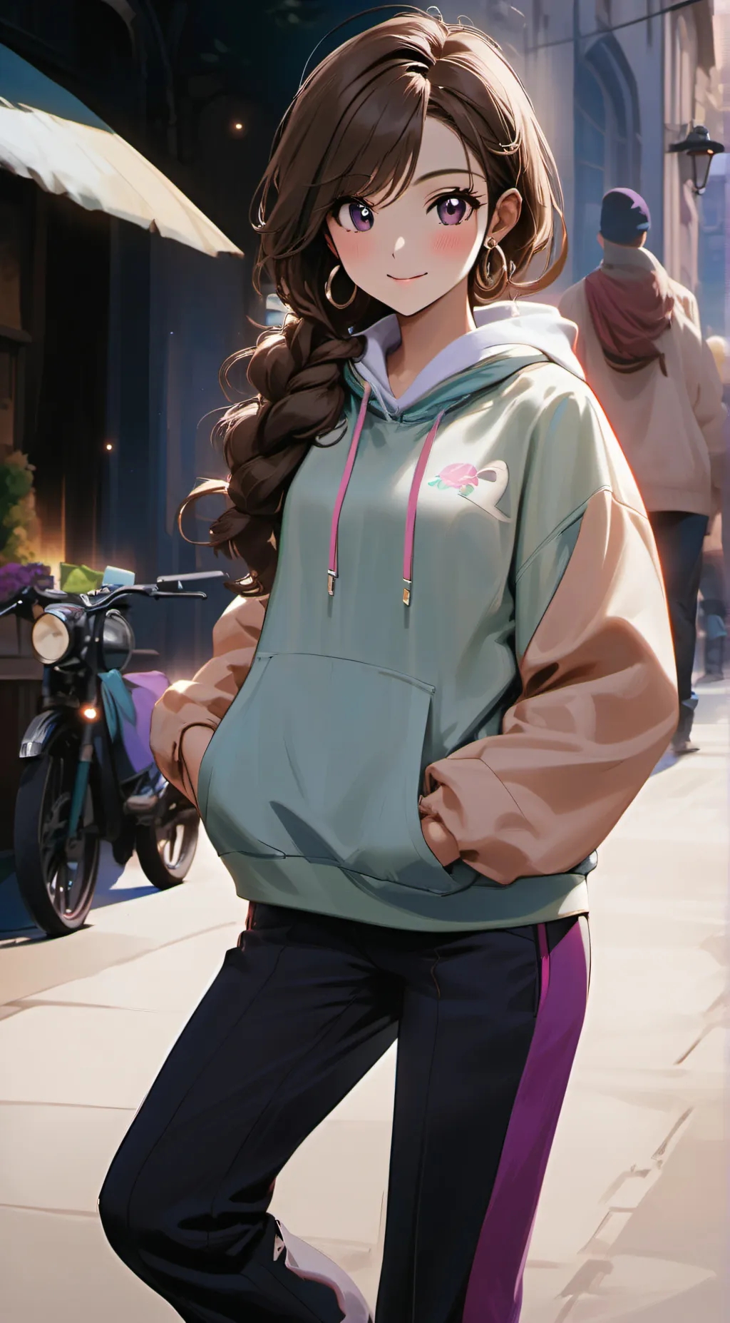ai character: Maddison  background