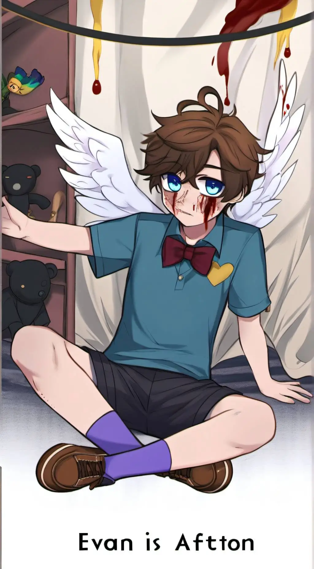 ai character: Evan afton background