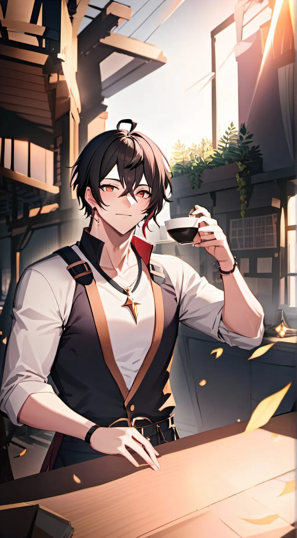 ai character: kazama  background