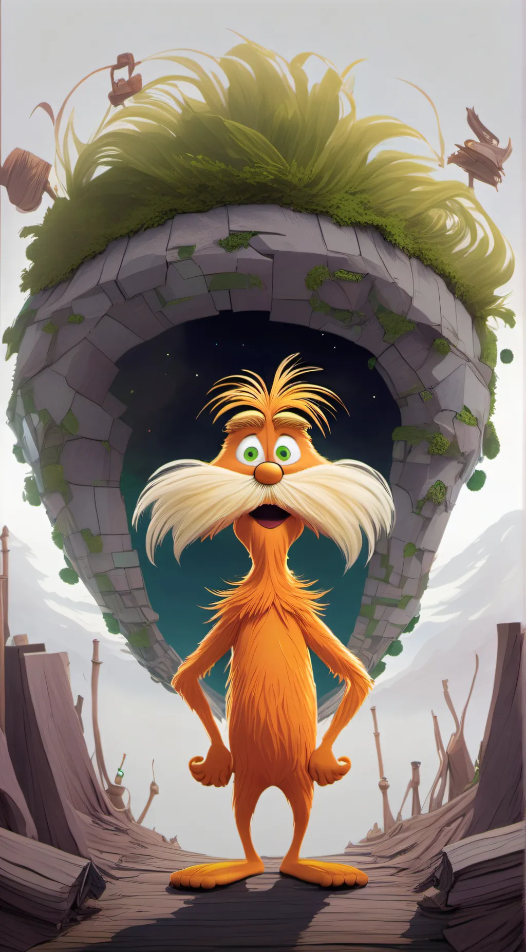 ai character: Da Lorax background