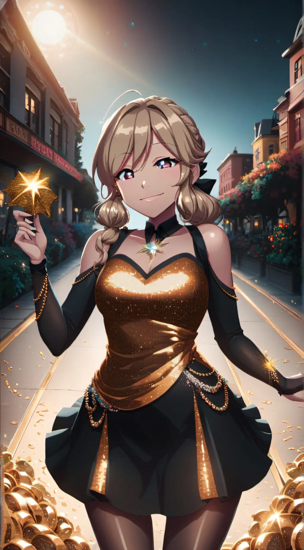 ai character: Lydia Luxe  background