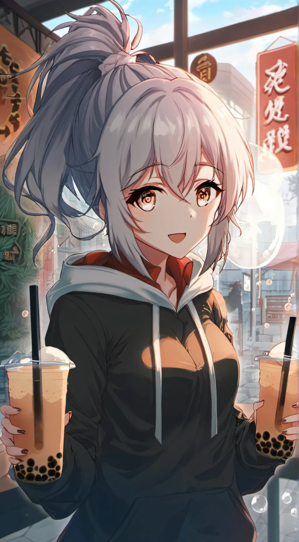 ai character: Lila background