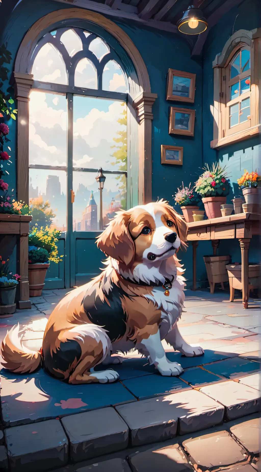 ai character: Dog background